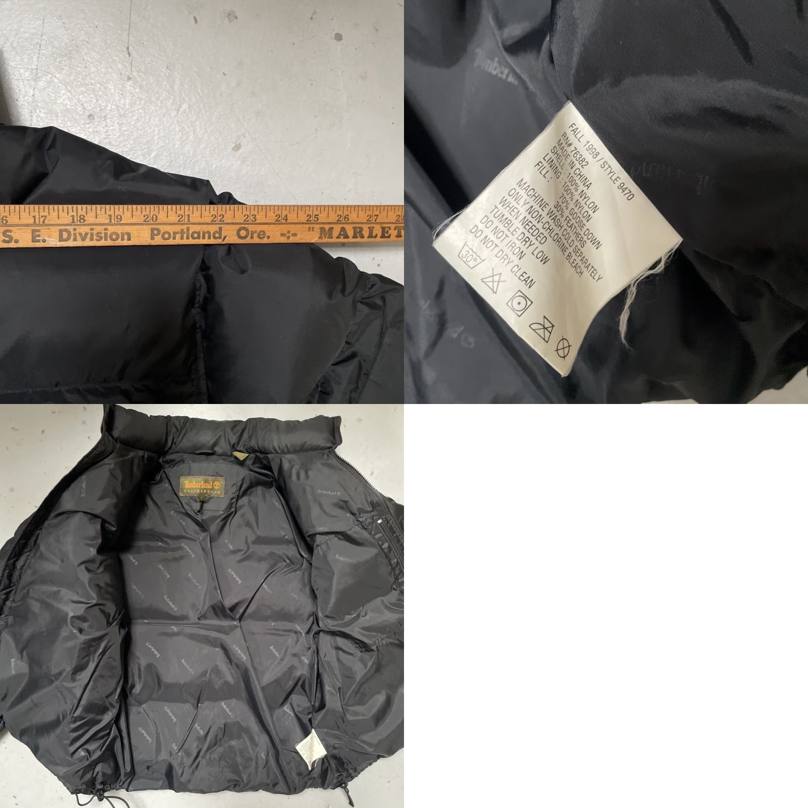 Timberland VINTAGE Timberland Puffer Jacket Unisex Adults L Black Down 90s Streetwear Hip Hop City NYC Size US L / EU 52-54 / 3 - 9 Thumbnail