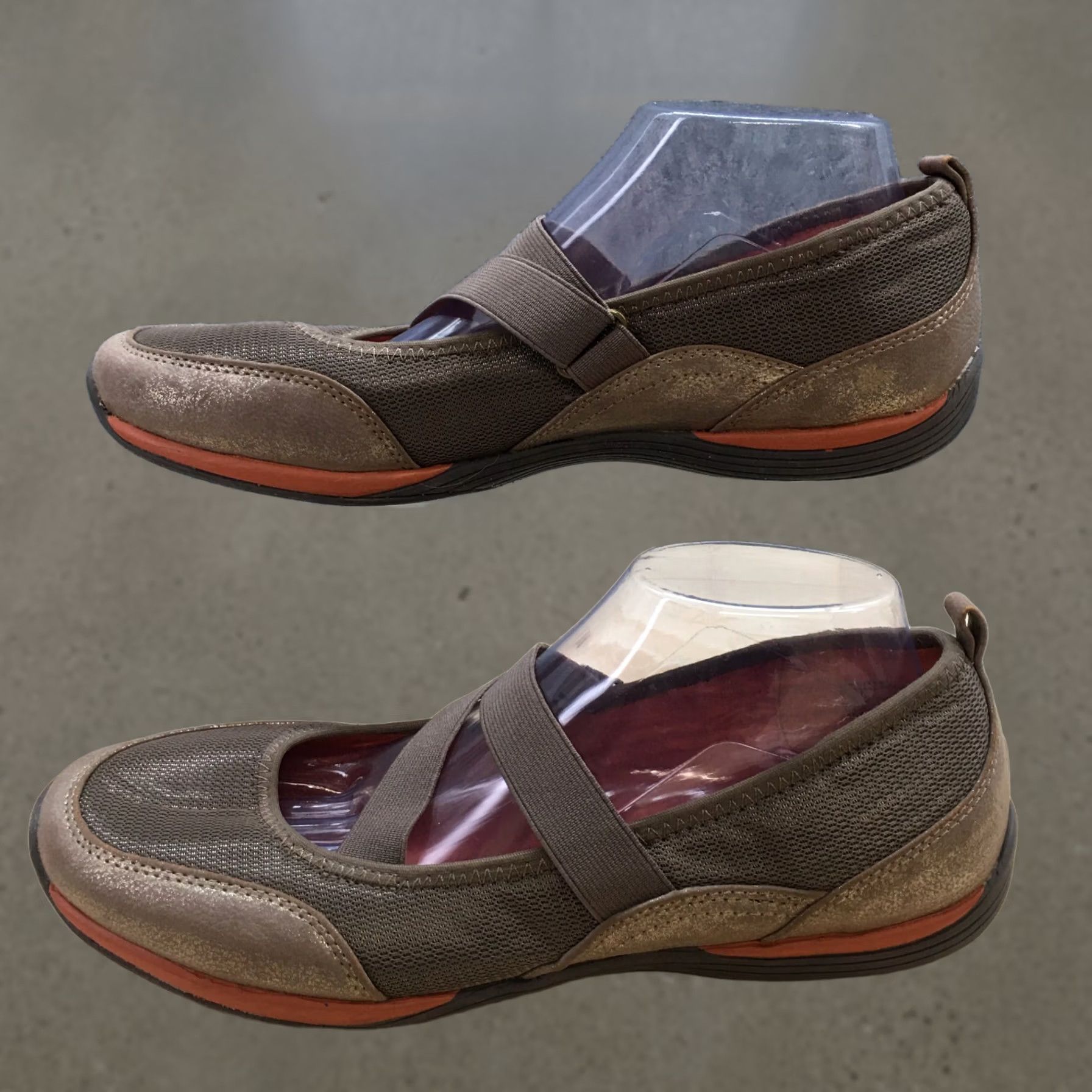 Vintage White Mountain Mary Jane Womens 11M Brown Cliffs Round Toe Slip On Flats Casual Size US 11 / IT 41 - 1 Thumbnail