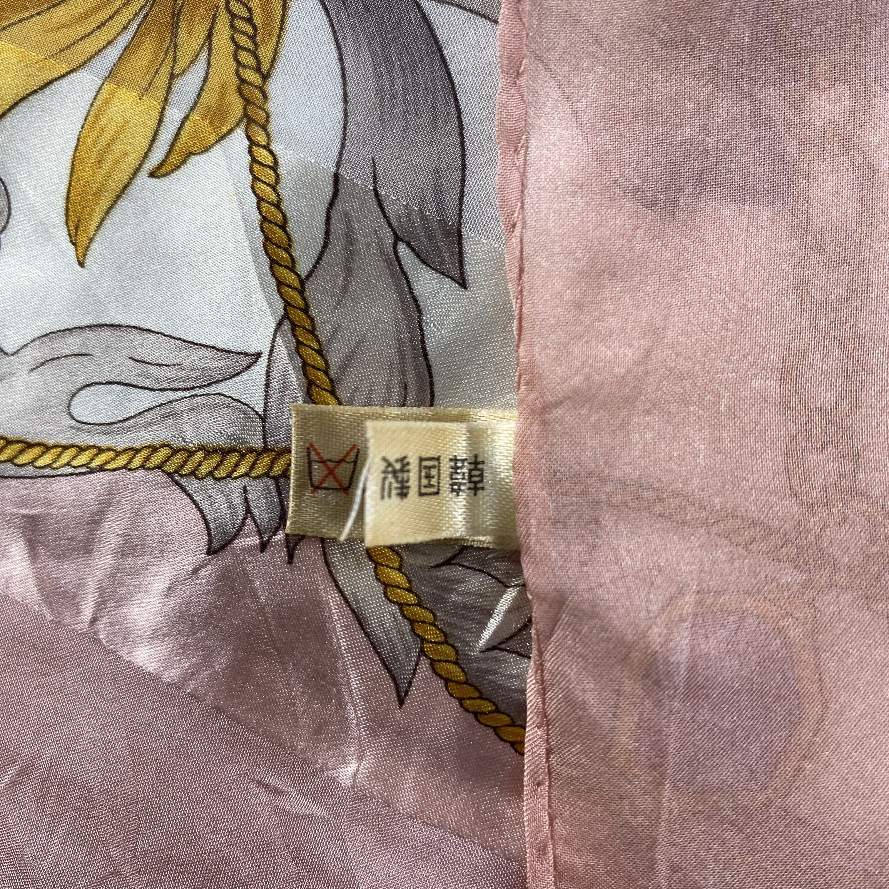 Japanese Brand × Vintage Vintage Floral Chain Silk Scarf SS062 Size ONE SIZE - 9 Thumbnail