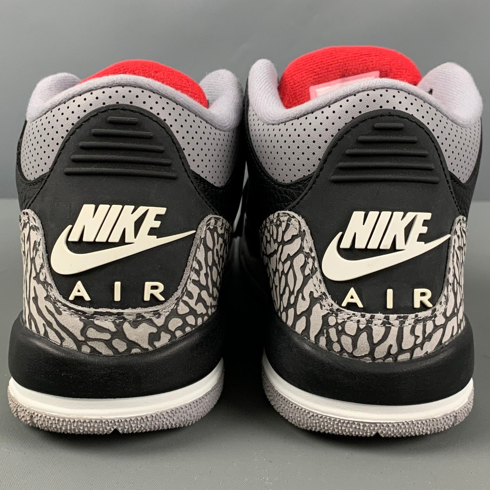 Nike Size 6Y Black Grey Mixed Patterns Leather High Top Sneakers Size US 6 / EU 39 - 3 Thumbnail
