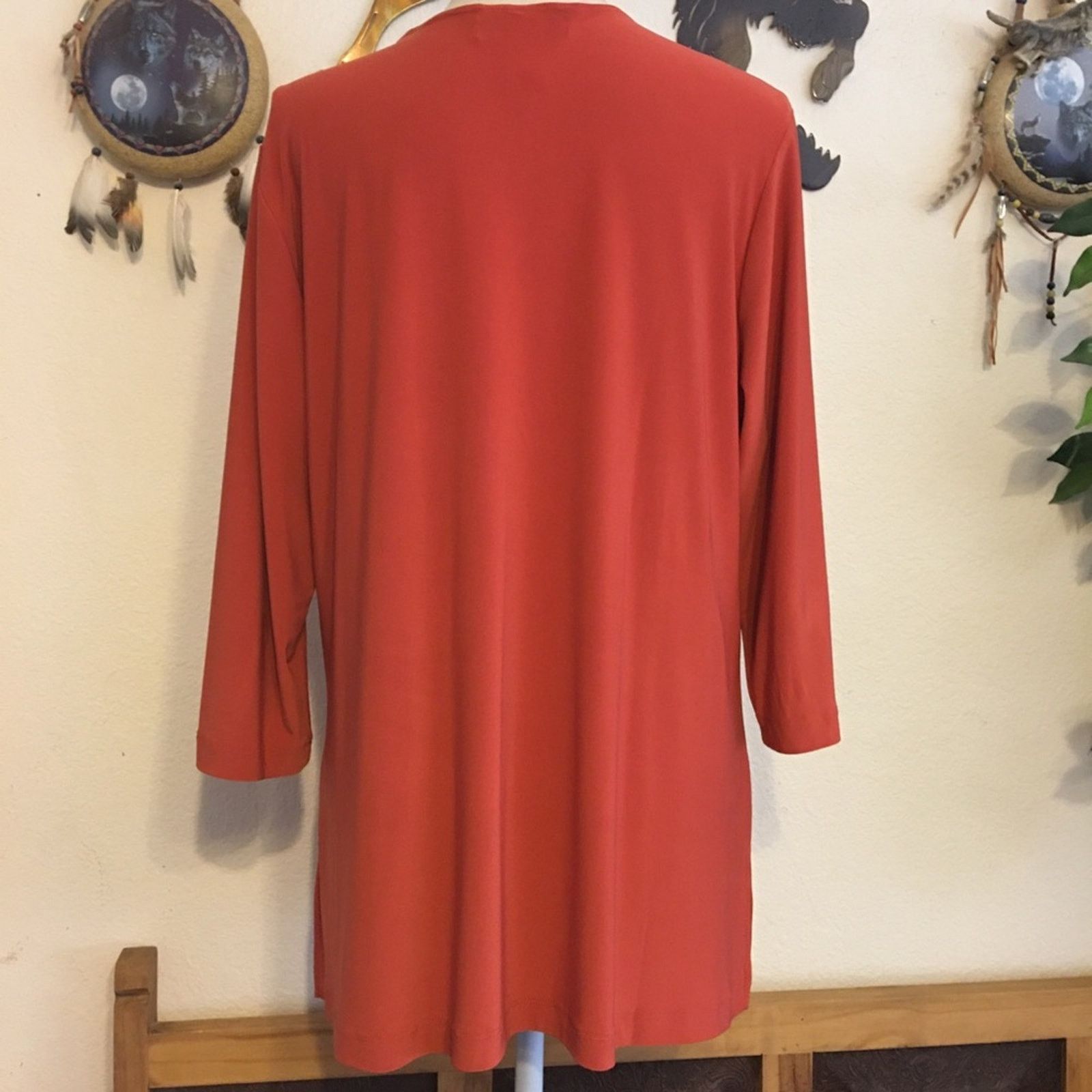 Other CSC Studio burnt orange easy care tunic top Size XL / US 12-14 / IT 48-50 - 7 Thumbnail