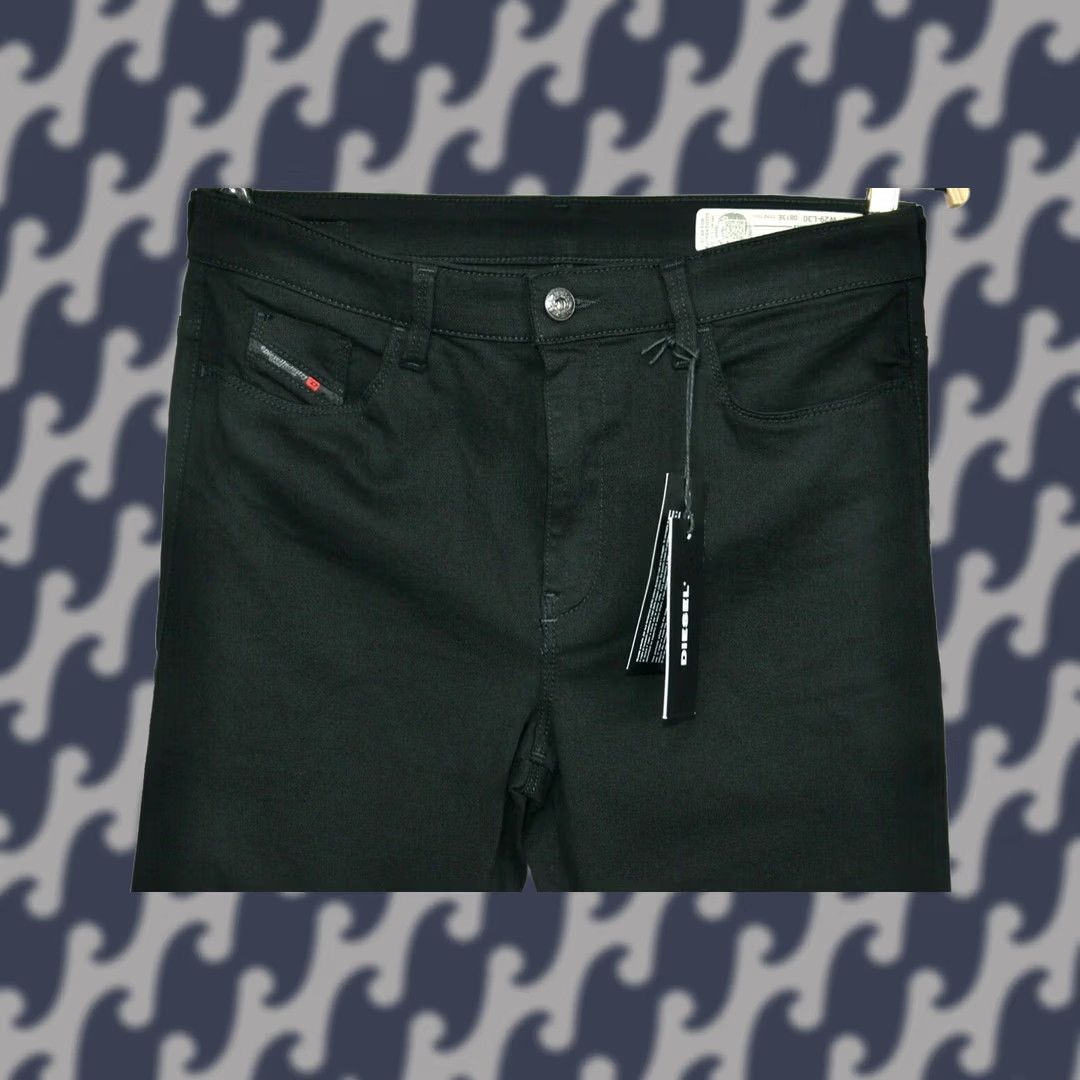 Diesel Diesel Skinzee High 0813E Stretch Super Slim Skinny High Waist W29/L30 Jeans Women Slim Stretch Black 93%Cotton 5%Polyester 2%Elastane Size ONE SIZE - 1 Thumbnail