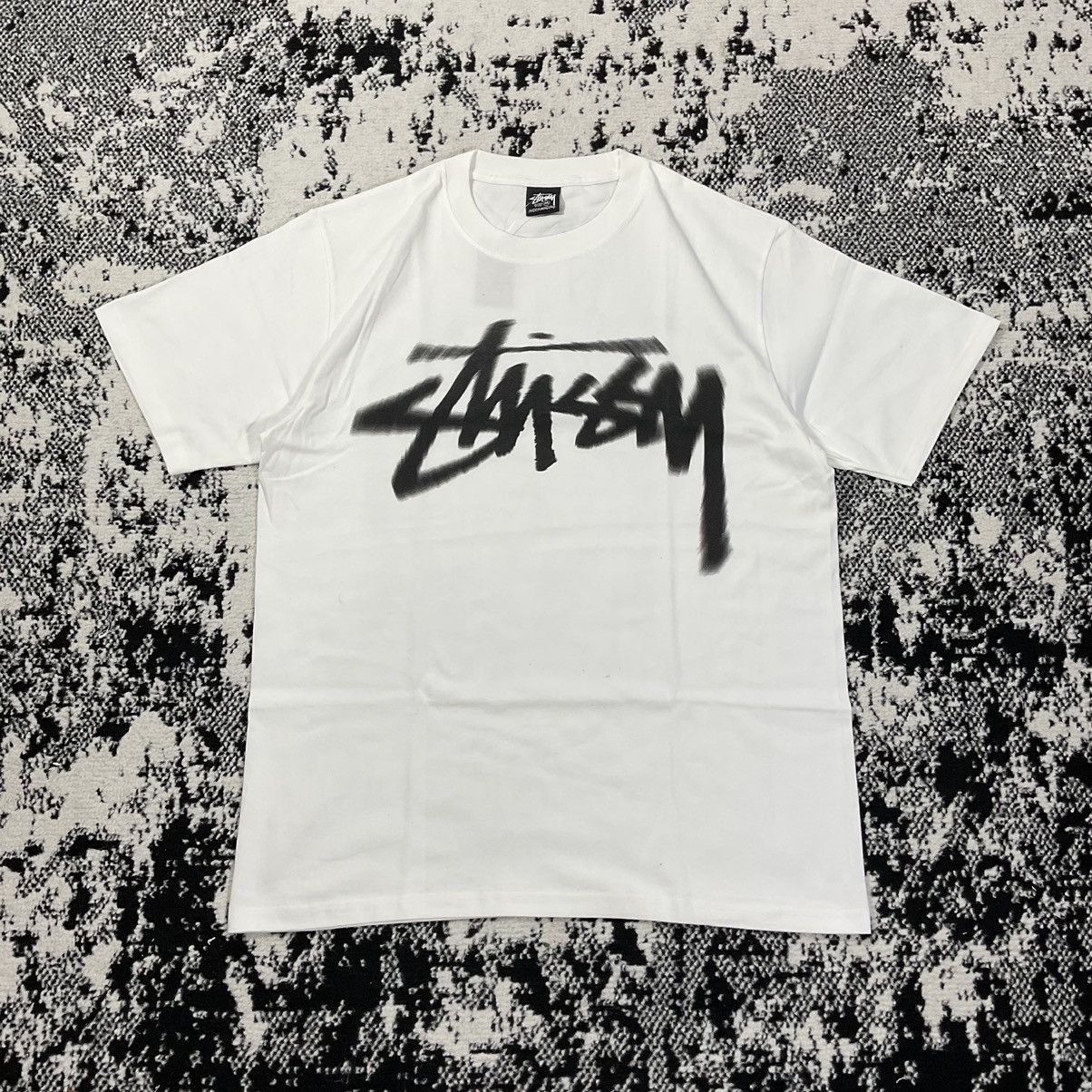 image of Stussy Dizzy Stock Tee In White - Xl, Men's