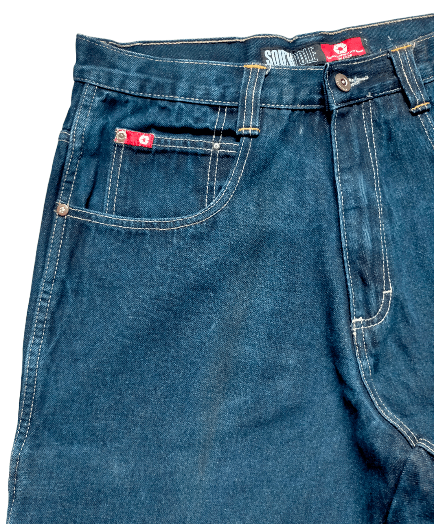 JNCO × Southpole × Vintage Southpole Carpenter Embroiderey Baggy Jeans Size US 32 / EU 48 - 9 Thumbnail