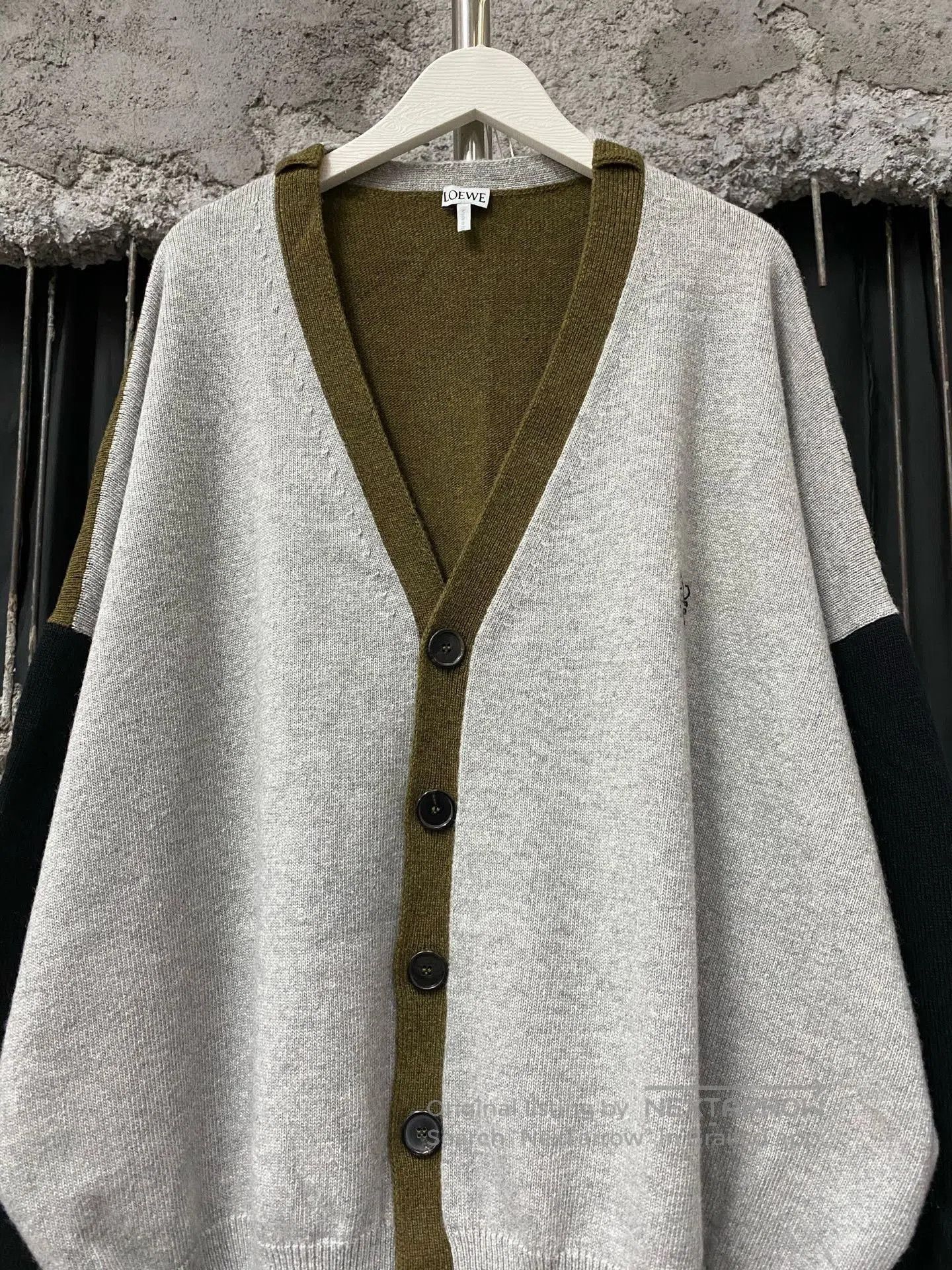 Loewe Loewe Spliced Wool Cardigan. Size XS / US 0-2 / IT 36-38 - 3 Thumbnail