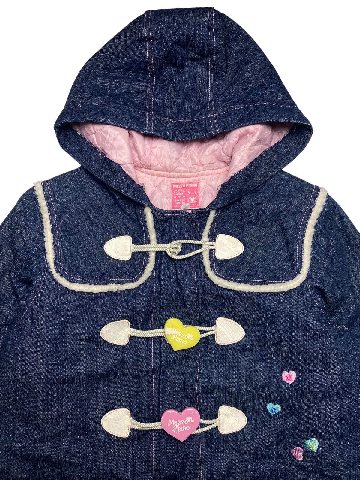 Angel Blue 2000s Mezzo Piano - Long Denim Jacket Size US L / EU 52-54 / 3 - 4 Thumbnail