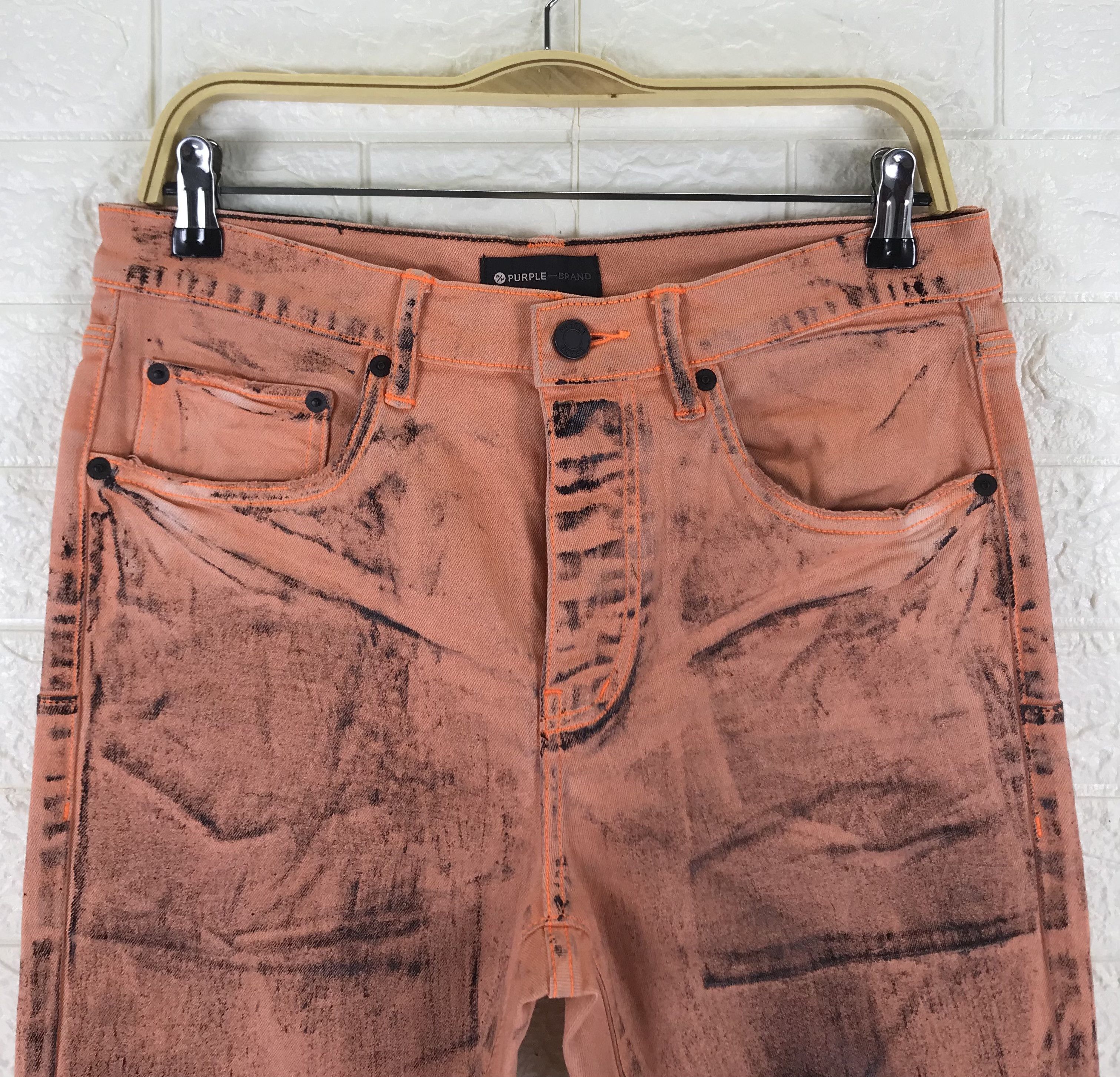 Purple Brand Purple Brand Waxed Jeans Size US 31 - 2 Thumbnail