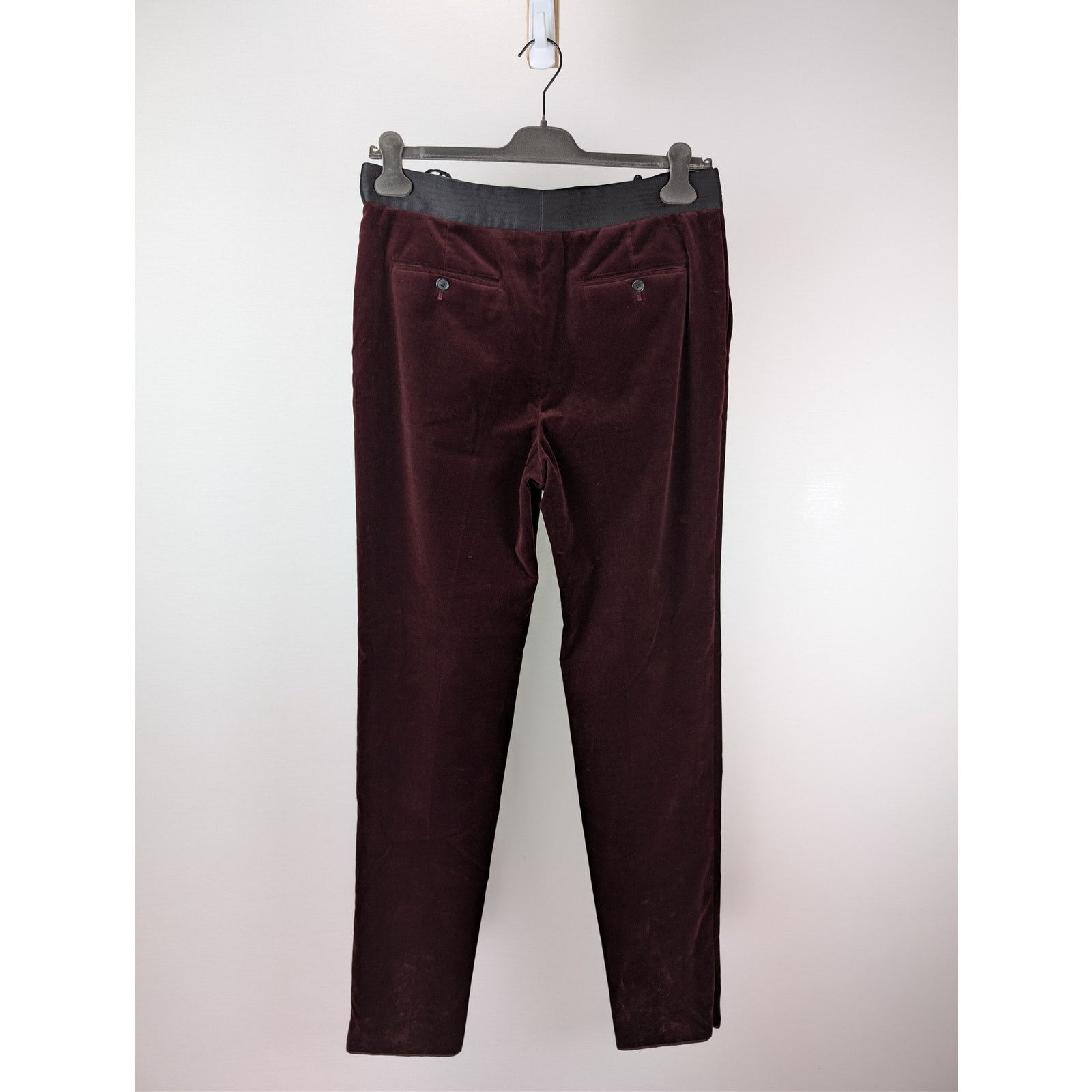 Saint Laurent Paris o1rshd1 Sweatpants / Trousers in Burgundy Size US 32 / EU 48 - 8 Thumbnail