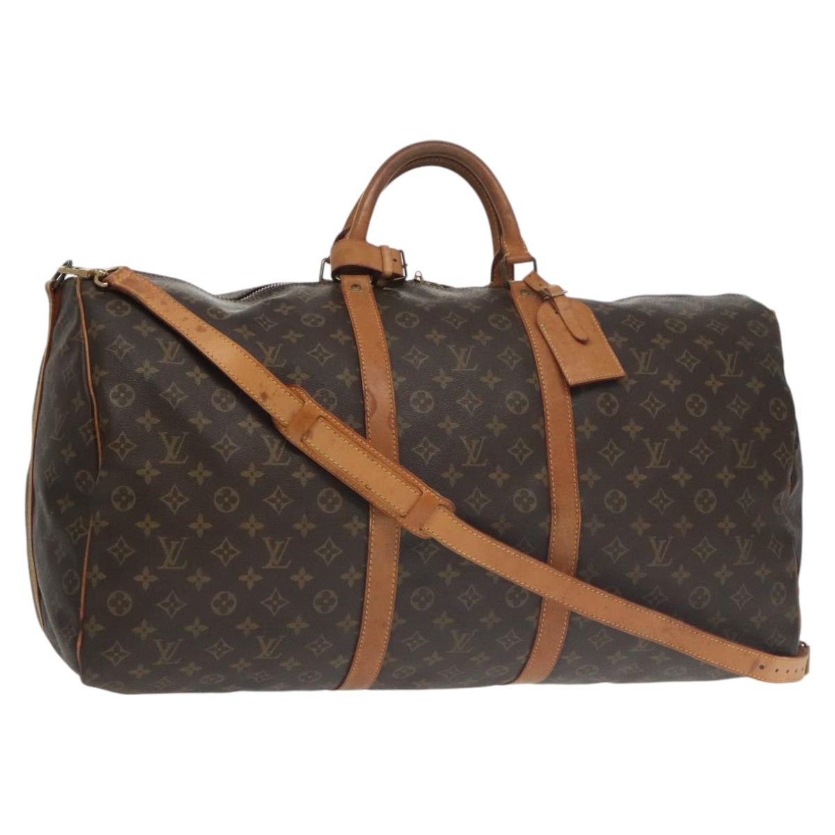 Louis Vuitton Keepall Bandoulière 60 Brown Canvas Travel Bag (Pre-Owned) Size ONE SIZE - 1 Thumbnail