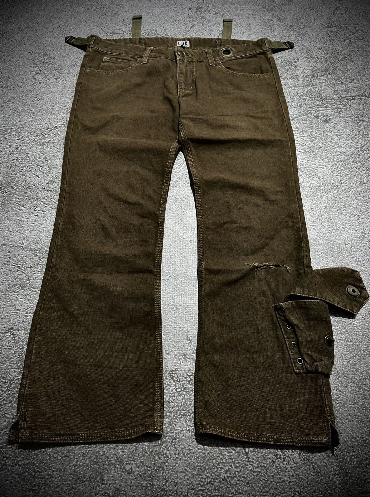 Le Grande Bleu (L.G.B.) Rare L.G.B Le Grande Bleu Kanvas Pants LGB Pants Size US 28 / EU 44 - 2 Thumbnail