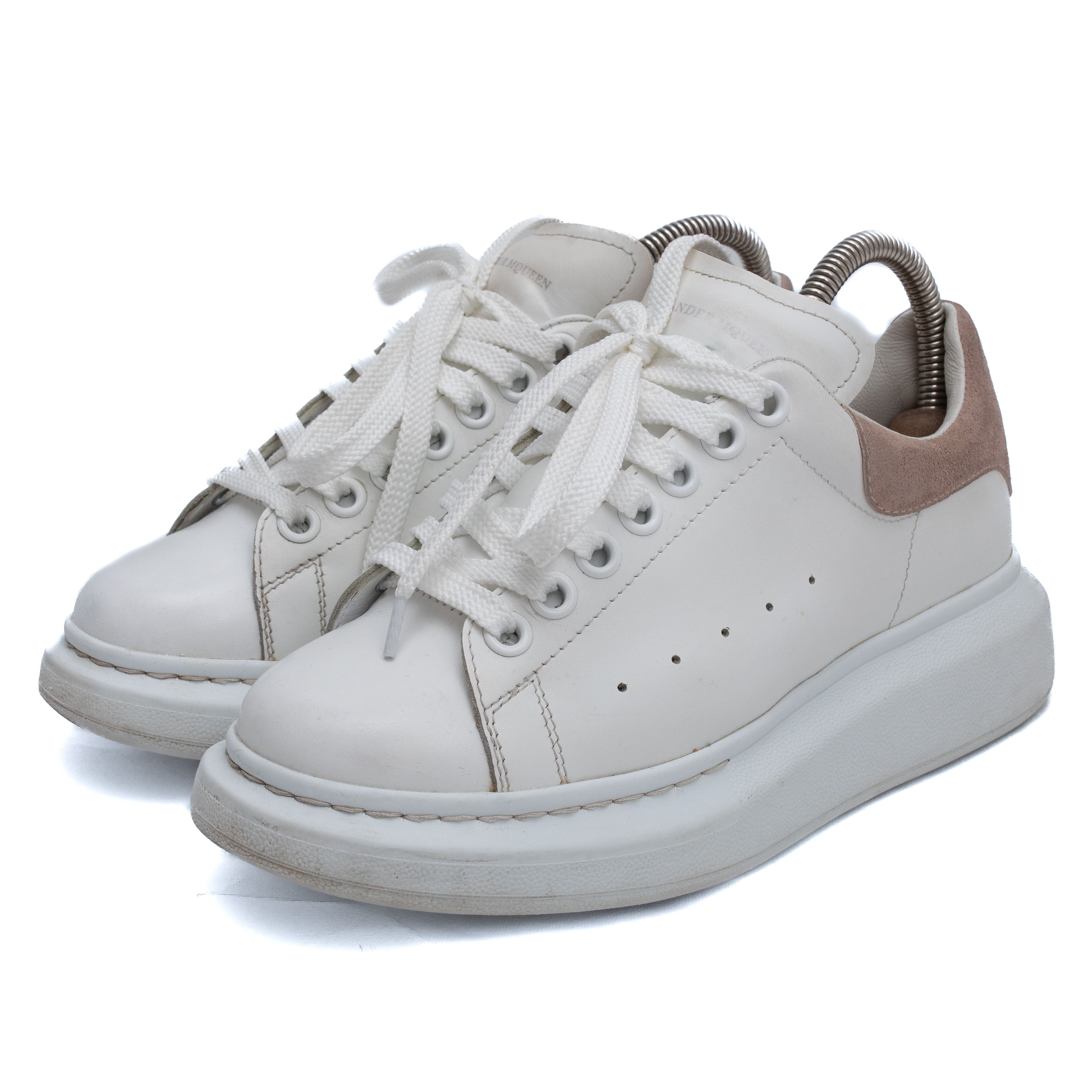 Alexander McQueen ALEXANDER MCQEEN Chunky Oversized Leather Sneakers Size US 7.5 / IT 37.5 - 1 Thumbnail