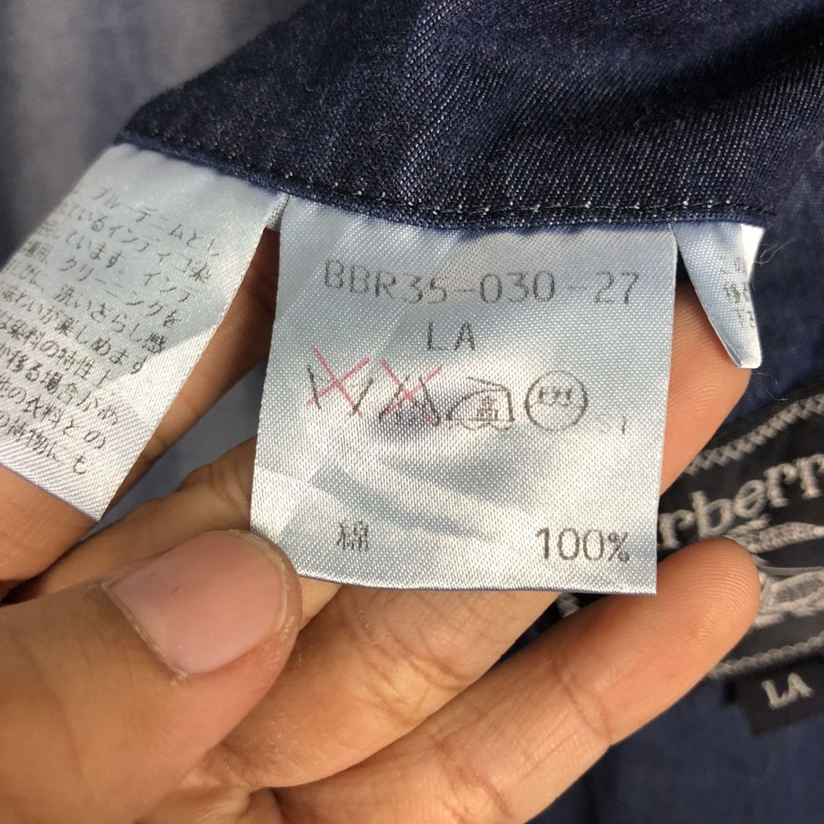 Burberry 📌Vintage Chore Jacket Denim Blue Burberrys Double Breast Size US M / EU 48-50 / 2 - 19 Thumbnail