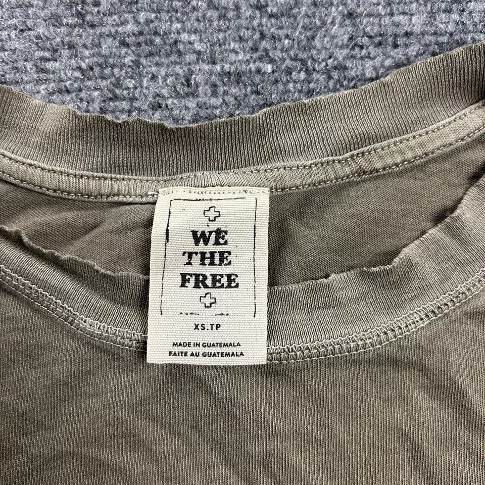 Other We The Free Top Womens XS Crew Neck Cropped Relaxed Fit Size XS / US 0-2 / IT 36-38 - 3 Thumbnail