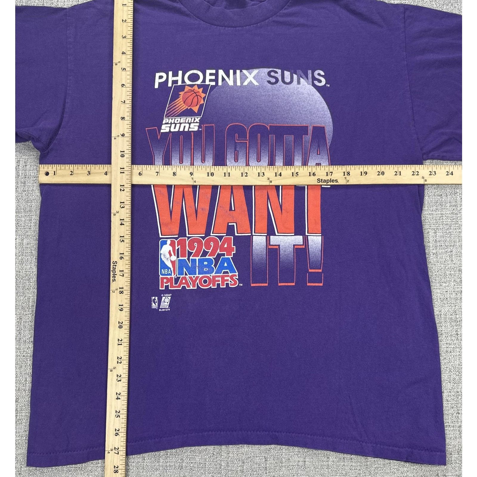 Salem Sportswear Phoenix Suns Shirt Sz L Purple Salem 1994 Playoffs USA 90s Size US L / EU 52-54 / 3 - 2 Thumbnail