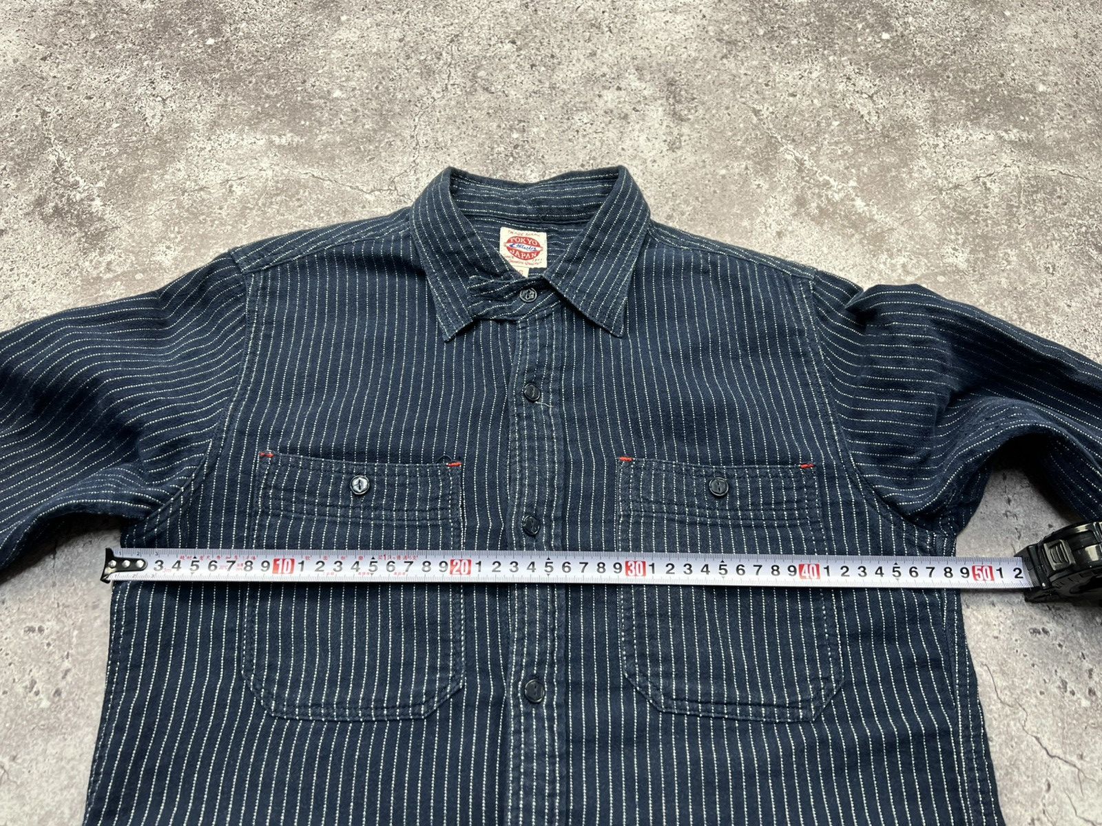 Edwin Vintage Edwin Blue Indigo Labour Workwear Docker Shirt Size US S / EU 44-46 / 1 - 6 Thumbnail