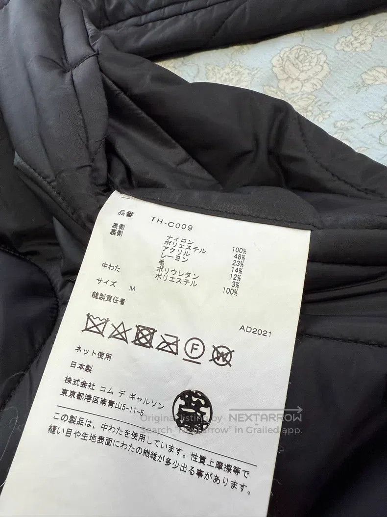 Comme des Garcons Comme Des Garcons Black Quilted Cotton Coat Size M / US 6-8 / IT 42-44 - 7 Thumbnail