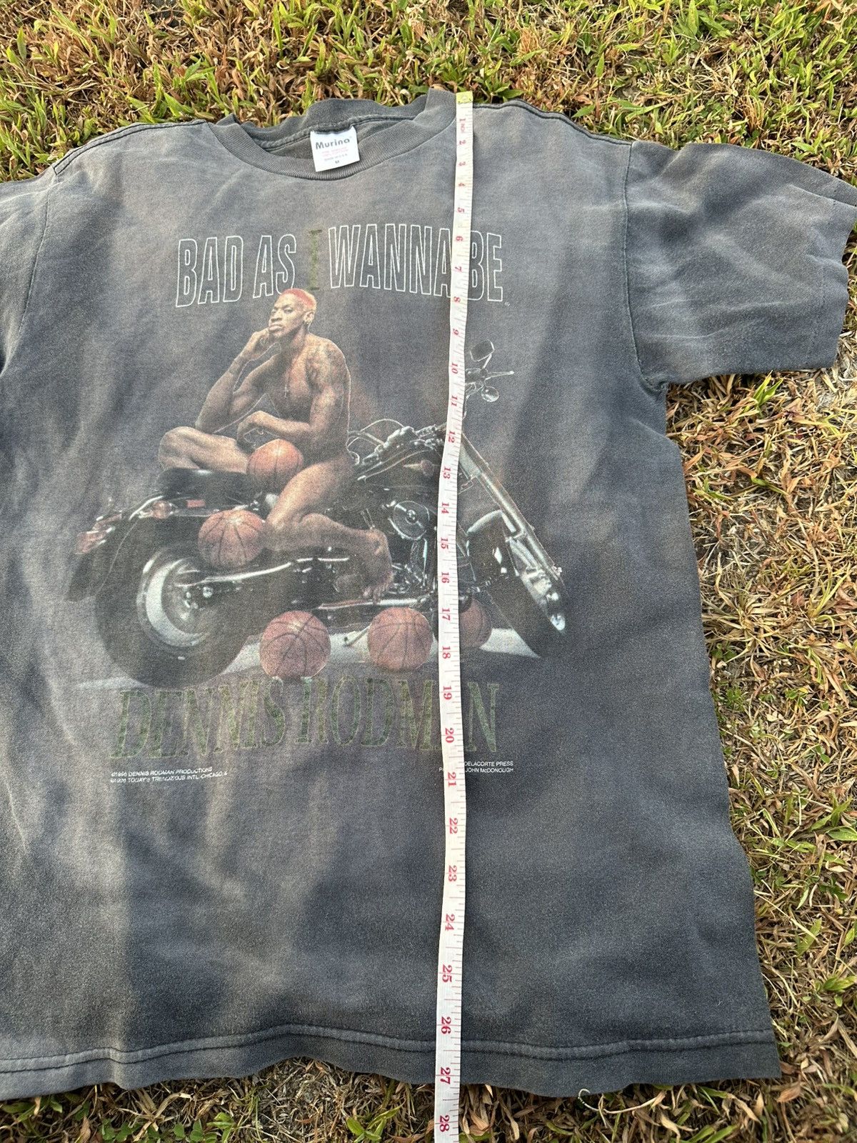 Band Tees Vintage Sunfaded 90s Dennis Rodman T-Shirt Size US M / EU 48-50 / 2 - 5 Thumbnail