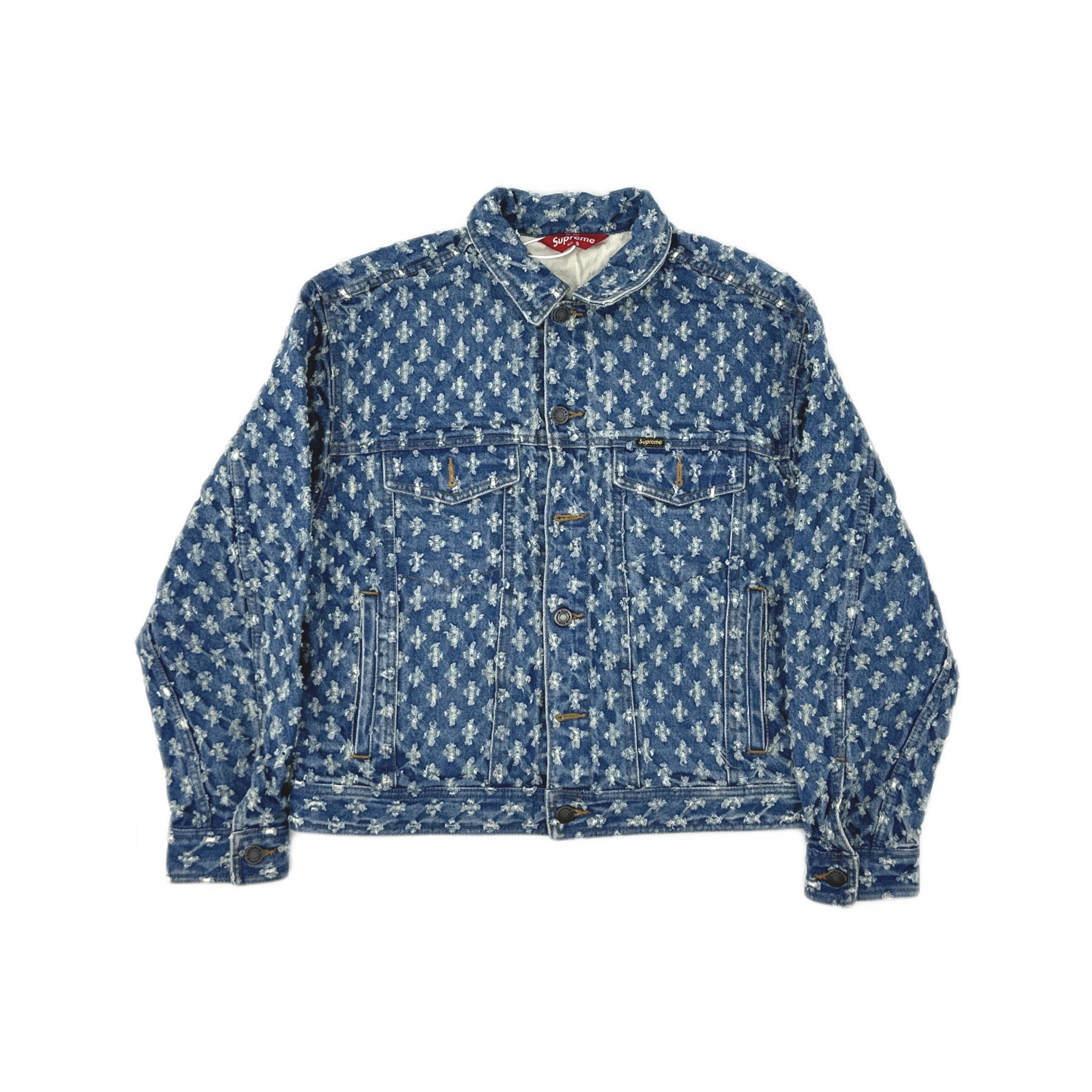 Supreme Supreme Hole Punch Denim Jacket Size S Size US S / EU 44-46 / 1 - 1 Thumbnail