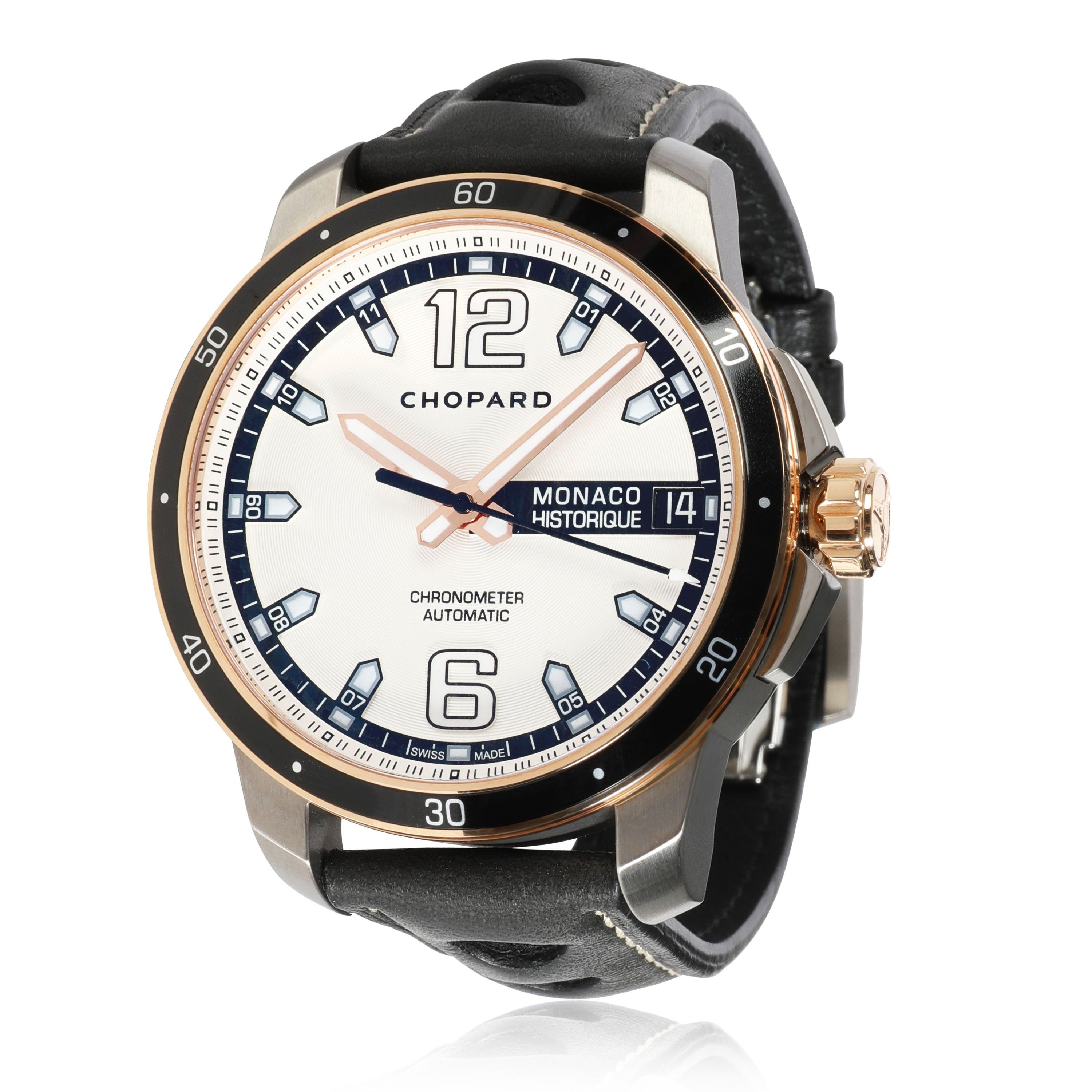 image of Chopard Grand Prix De Monaco Historique 168568-9001 Men's Watch In 18Kt Titanium in Gold