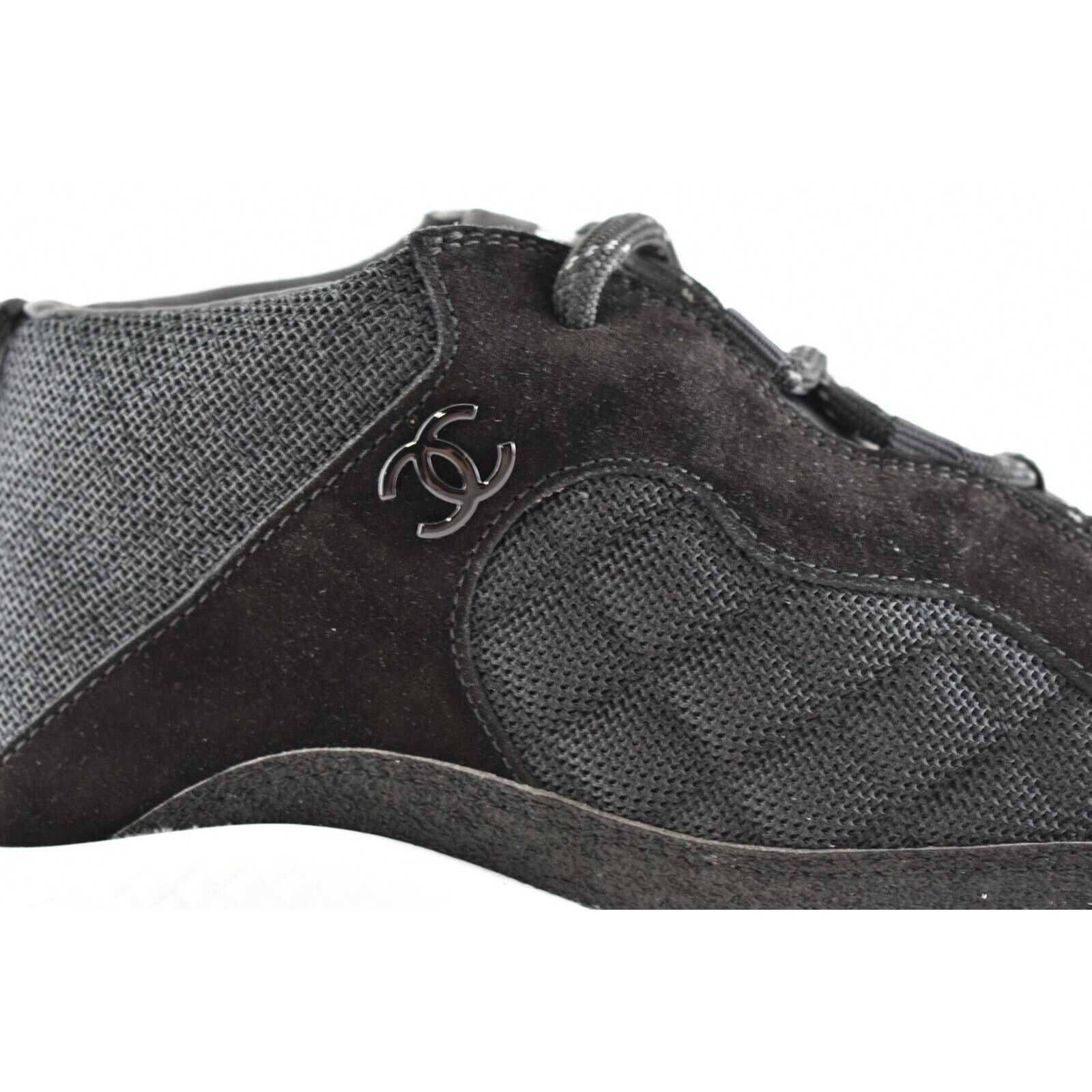 Chanel Chanel 21B Mens Logo Lace Up Mid Top Trainer Sneaker 44 11 Size US 11 / EU 44 - 4 Thumbnail