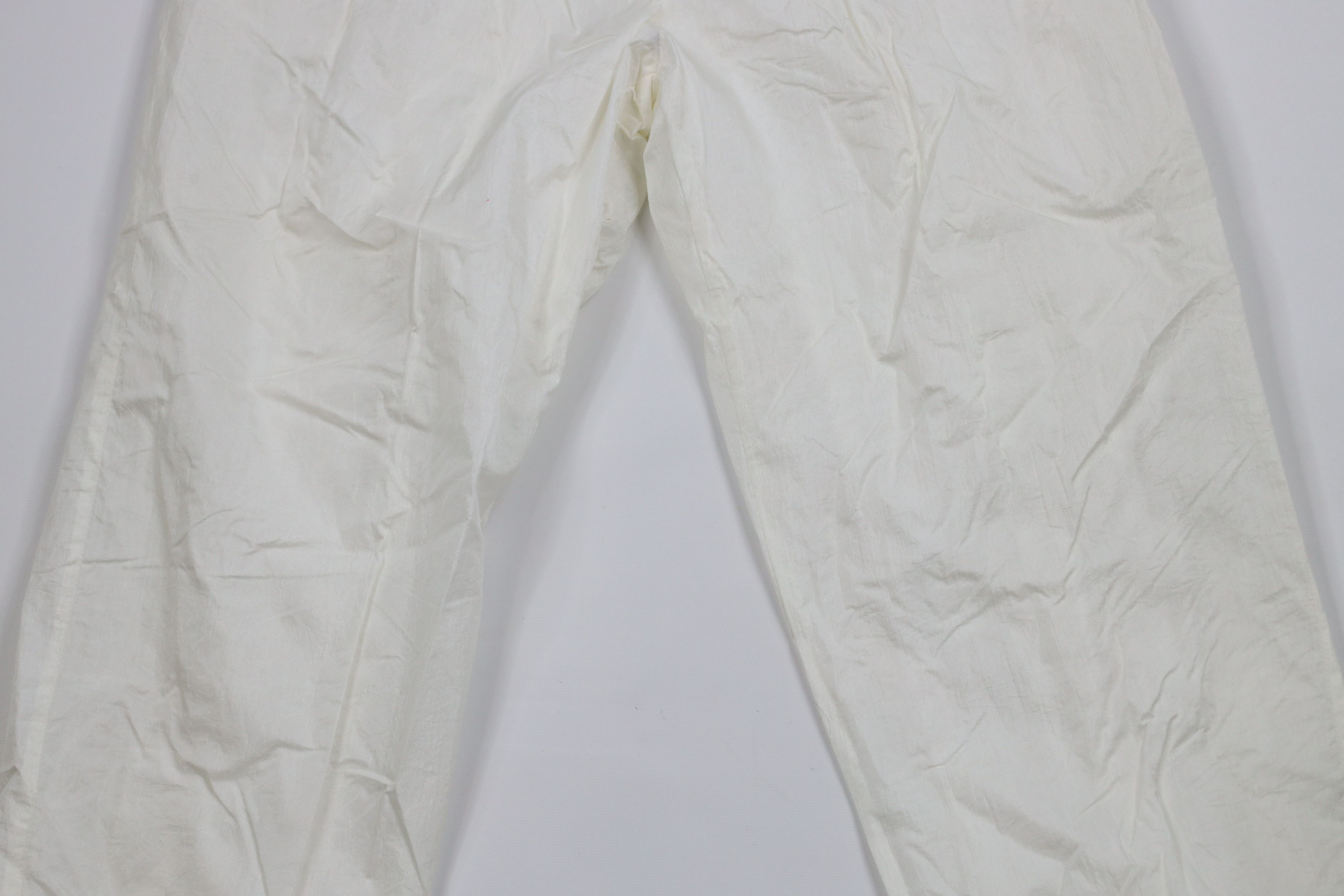 Vintage Vintage 90s Streetwear Lined Windbreaker Joggers Pants White Size 22" - 3 Thumbnail