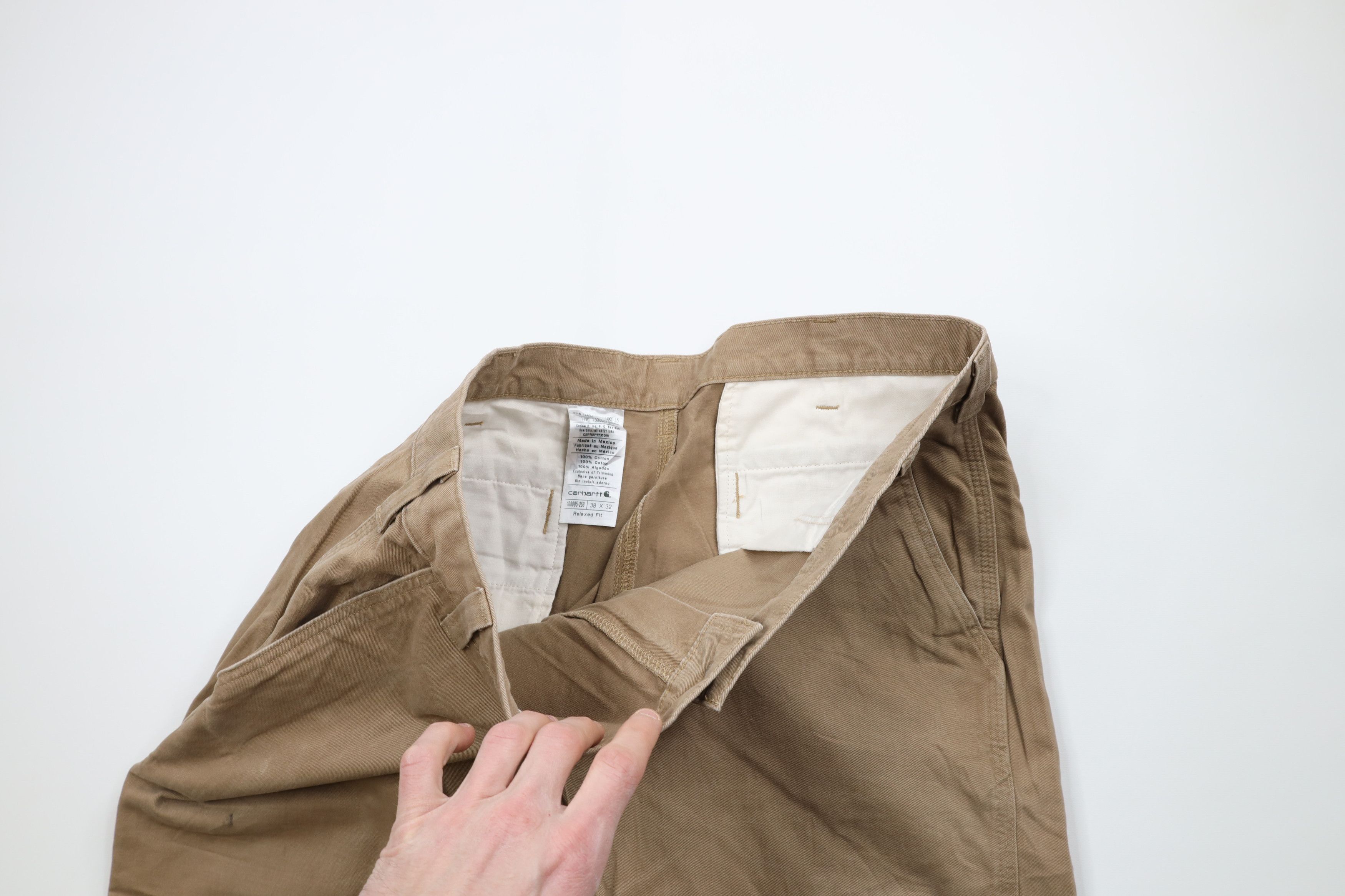 Carhartt Carhartt Spell Out Relaxed Fit Wide Leg Pants Brown Size US 38 / EU 54 - 9 Thumbnail