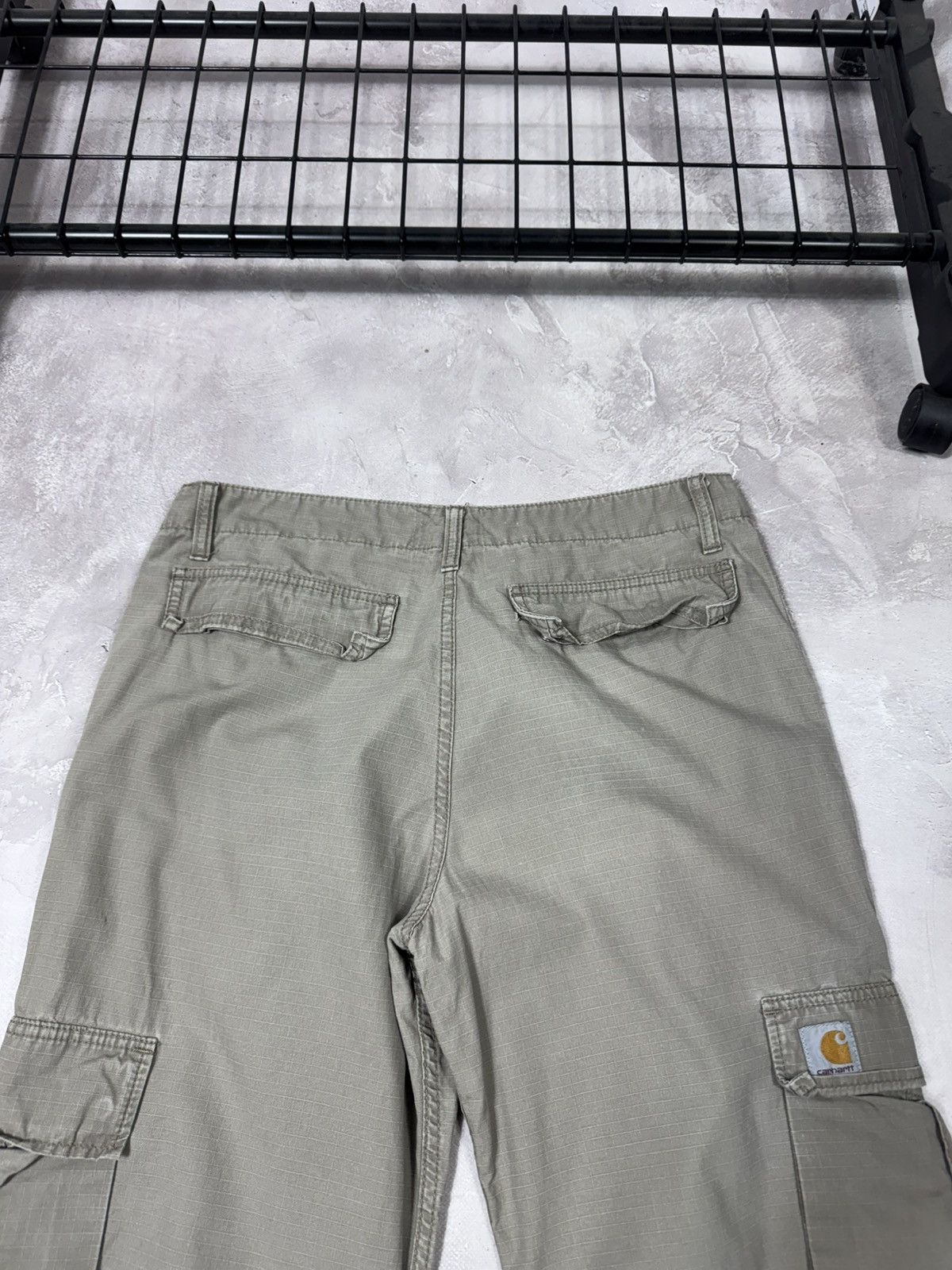 Carhartt Vintage Carhartt W Bermuda Beige Cargo Pants Size 32" / US 10 / IT 46 - 4 Thumbnail