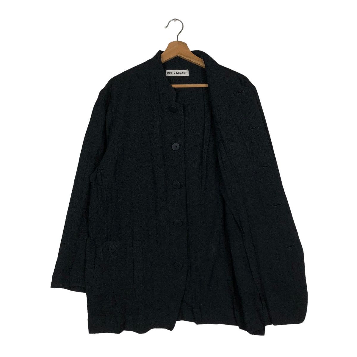 Issey Miyake 🔥RICH BLACK VINTAGE ISSEY MIYAKE JACKET MULTI POCKET CARGO Size US M / EU 48-50 / 2 - 13 Thumbnail