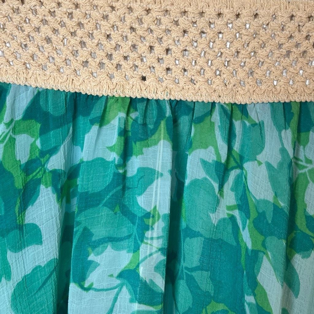 Ramy Brook Ramy Brook Floral Printed Riviera Skirt Turquoise XS S Handk Size 27" / US 4 / IT 40 - 10 Thumbnail