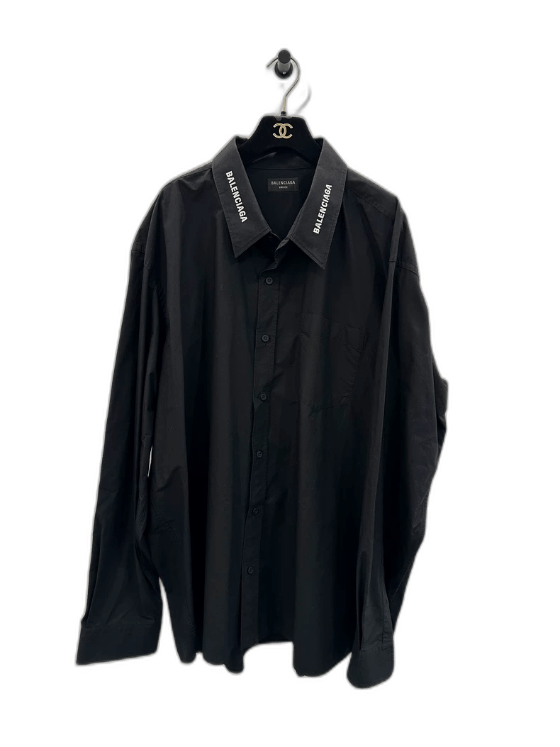 Balenciaga balenciaga black long sleeve shirt Size US S / EU 44-46 / 1 - 1 Thumbnail