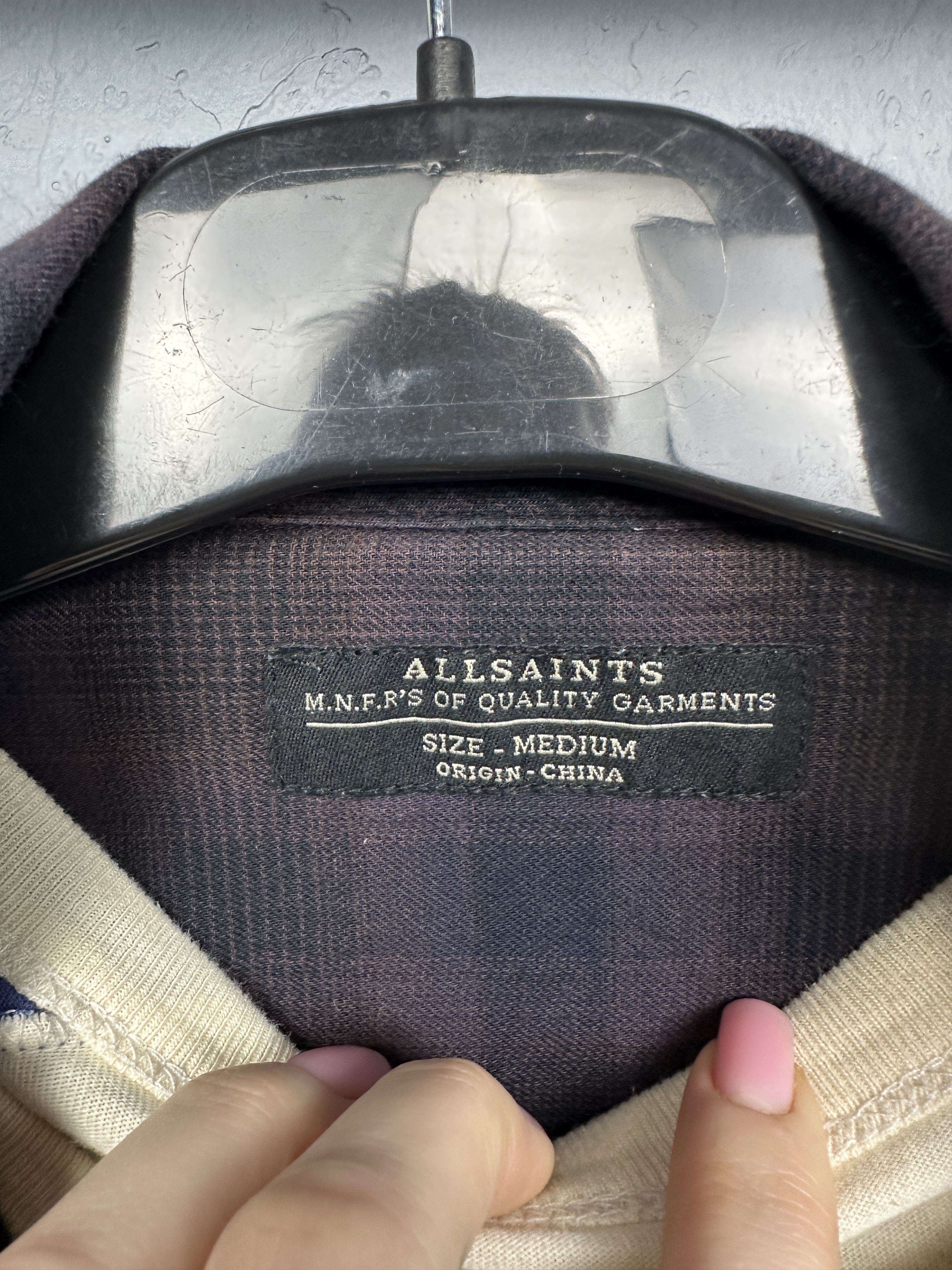 Allsaints Allsaints Ziegler Mens Flannel Plaid Shirt Size US M / EU 48-50 / 2 - 6 Thumbnail