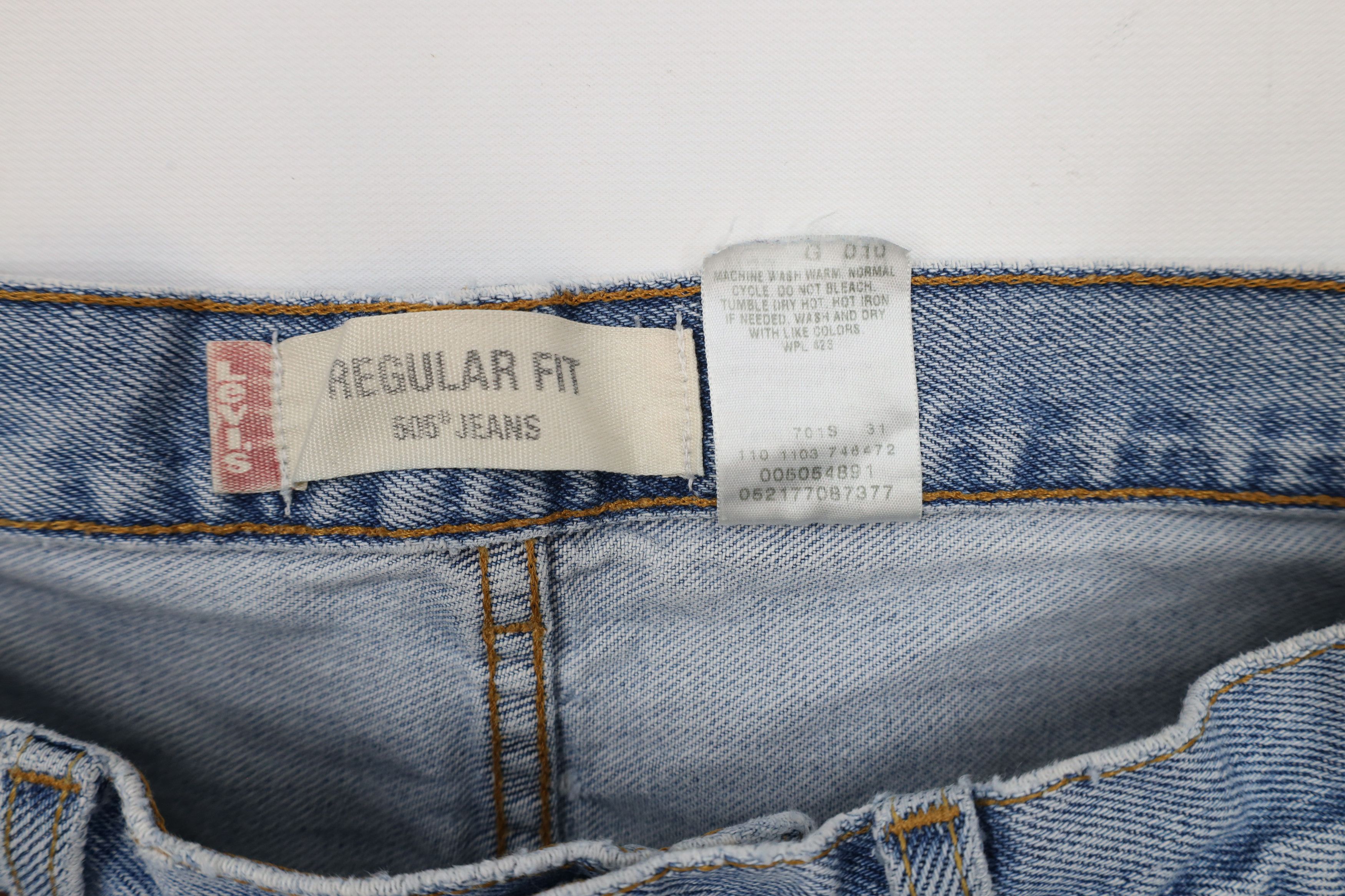 Levi's × Vintage Vintage Y2K 2003 Levis 505 Regular Fit Denim Jeans Blue Size US 32 / EU 48 - 10 Thumbnail