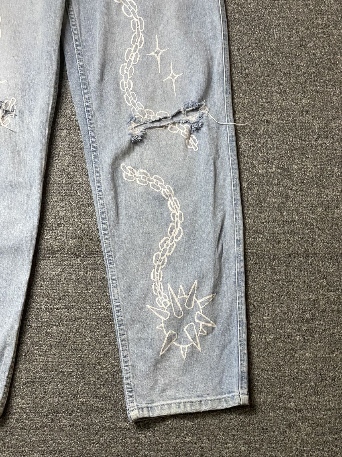Japanese Brand × Vintage SALEM7 Morningstar Denim Jeans (92) Size US 32 / EU 48 - 4 Thumbnail