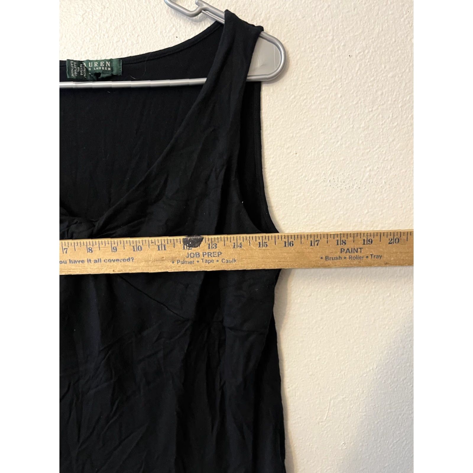 Ralph Lauren Lauren Ralph Lauren Shirt Womens XL Black Tank V-Neck Size XL / US 12-14 / IT 48-50 - 5 Thumbnail