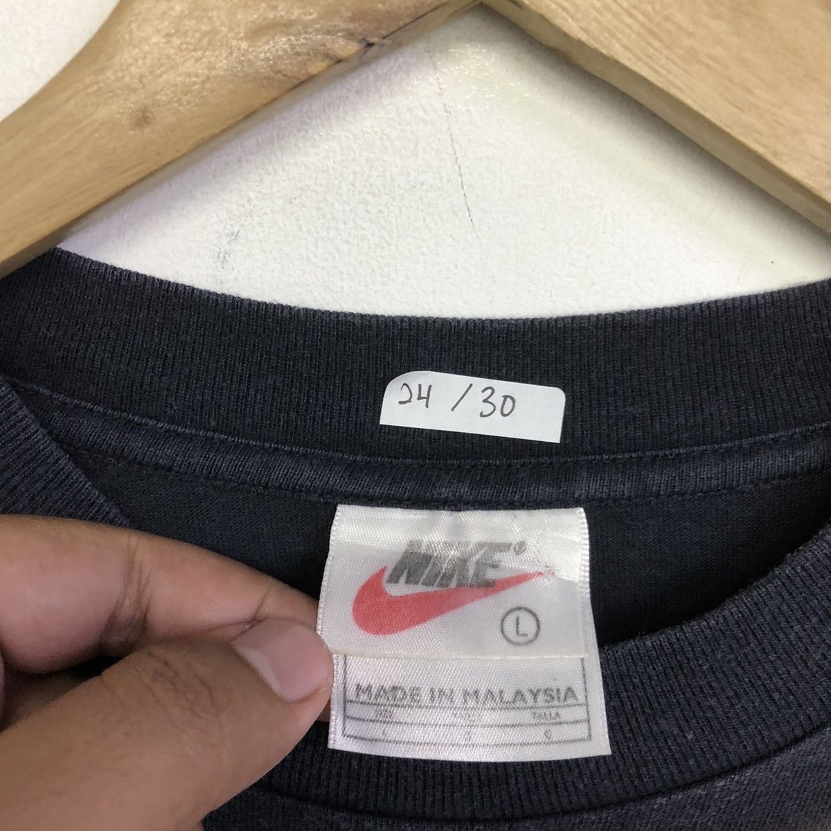 Nike × Vintage Vintage Nike X Andre Agassi Signature Centre Tshirt Size US L / EU 52-54 / 3 - 10 Thumbnail