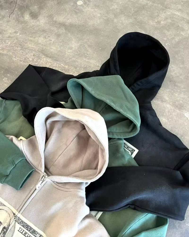 Japanese Brand × Vintage monochrome hoodie style : i love money Size US XL / EU 56 / 4 - 4 Thumbnail