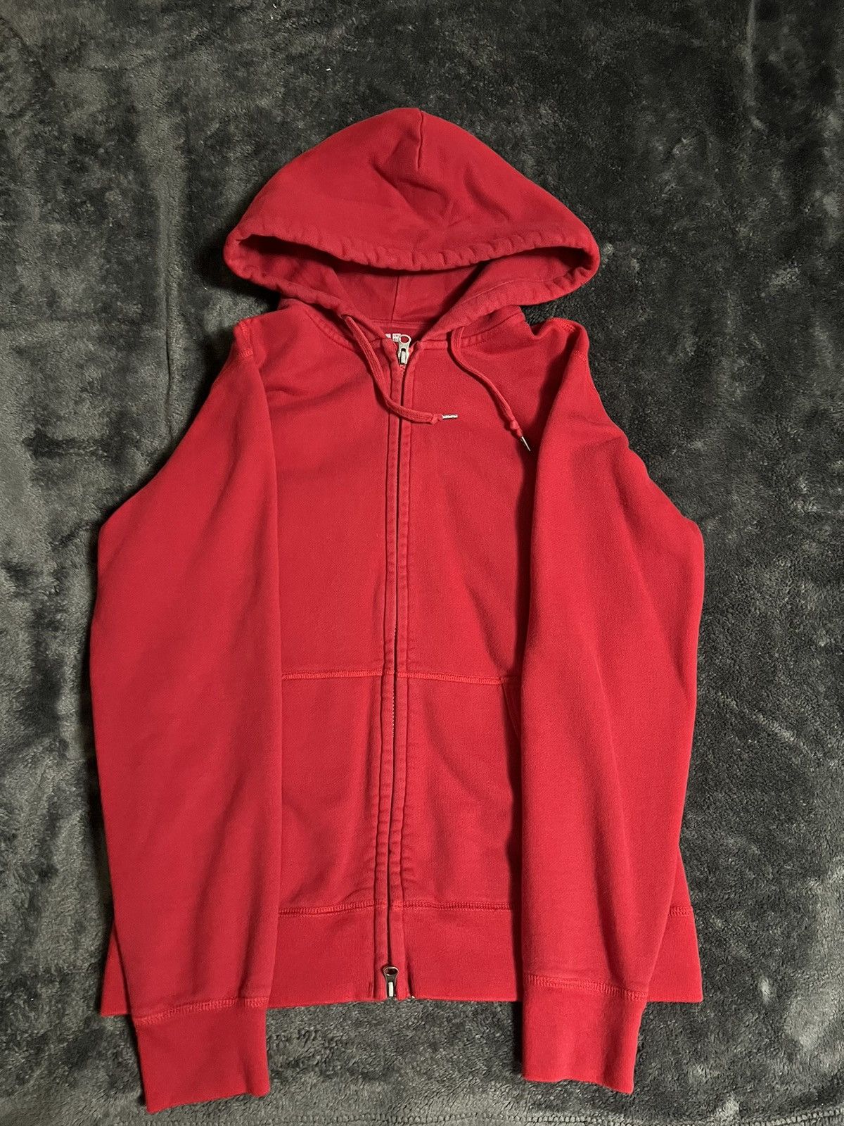 Japanese Brand × Uniqlo × Vintage Red Uniqlo zip up Size US M / EU 48-50 / 2 - 1 Preview