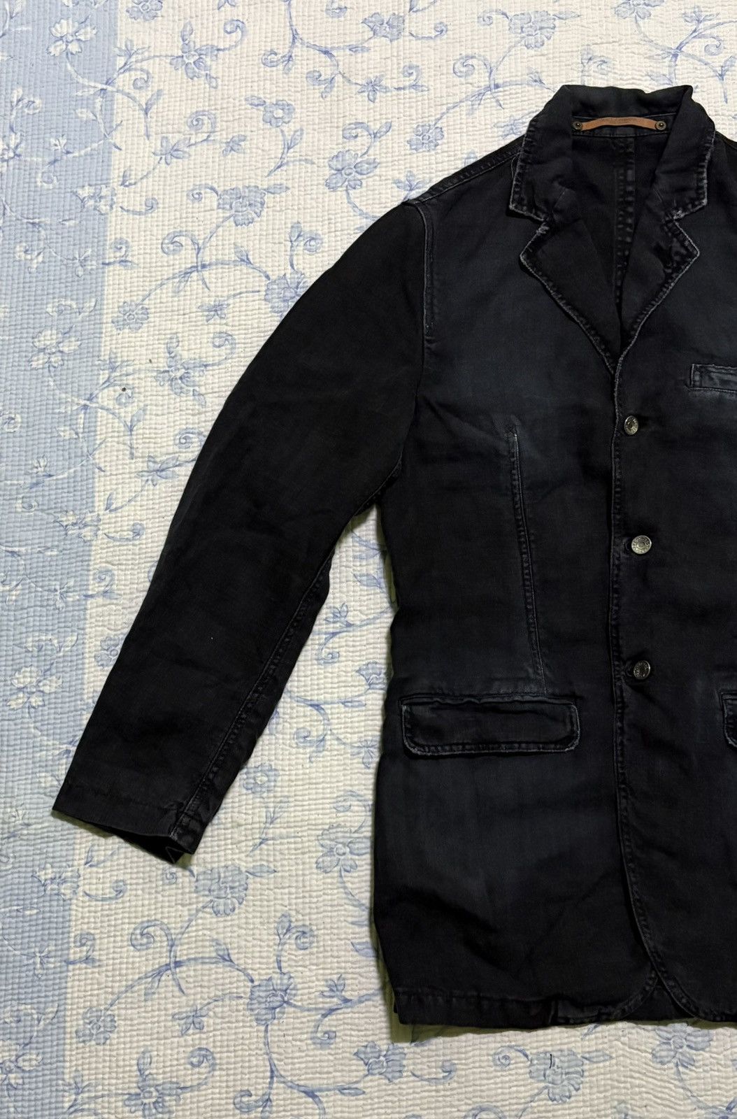 Dolce & Gabbana Dolce & Gabbbana Distressed Linen Jacket Size US S / EU 44-46 / 1 - 2 Thumbnail