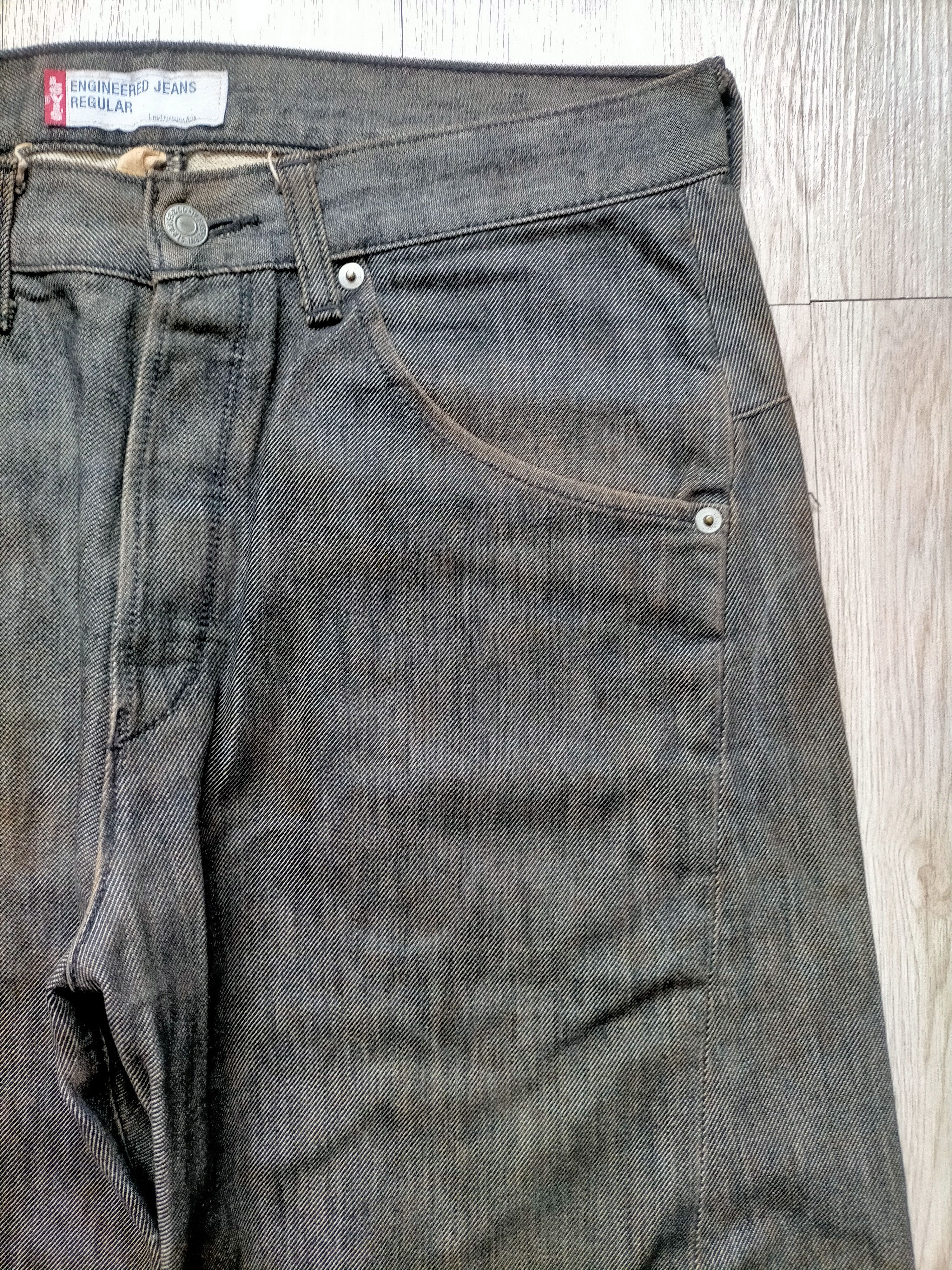 Levi's Vintage 1995 Levis Engineered Jeans Black Rusty Denim Pants Size US 33 - 5 Thumbnail