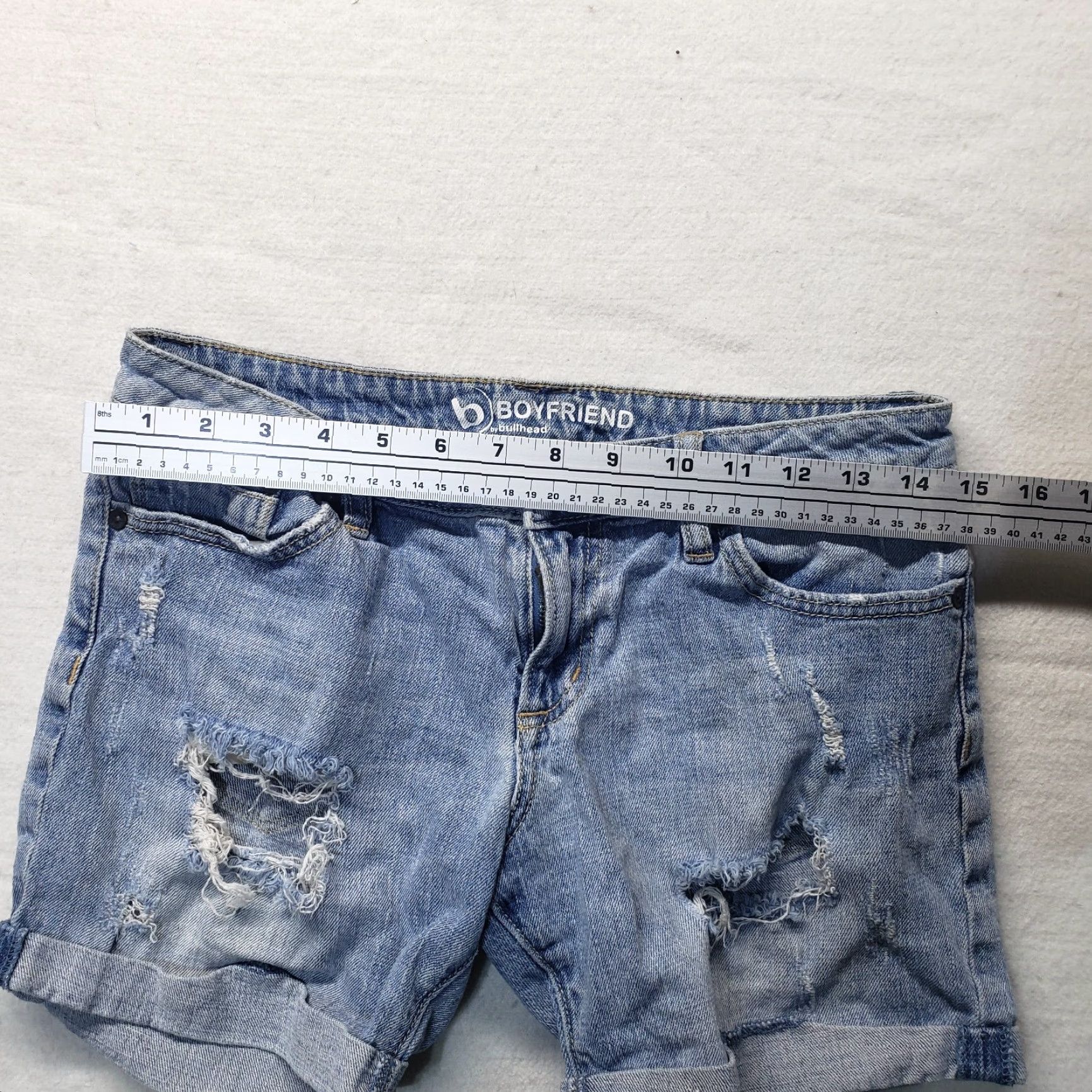 Denime Bullhead Denim Co. Dark Blue Low Rise Shorts Denim Women’s Size 1 Casual Size 25" / US 0 / IT 36 - 5 Thumbnail