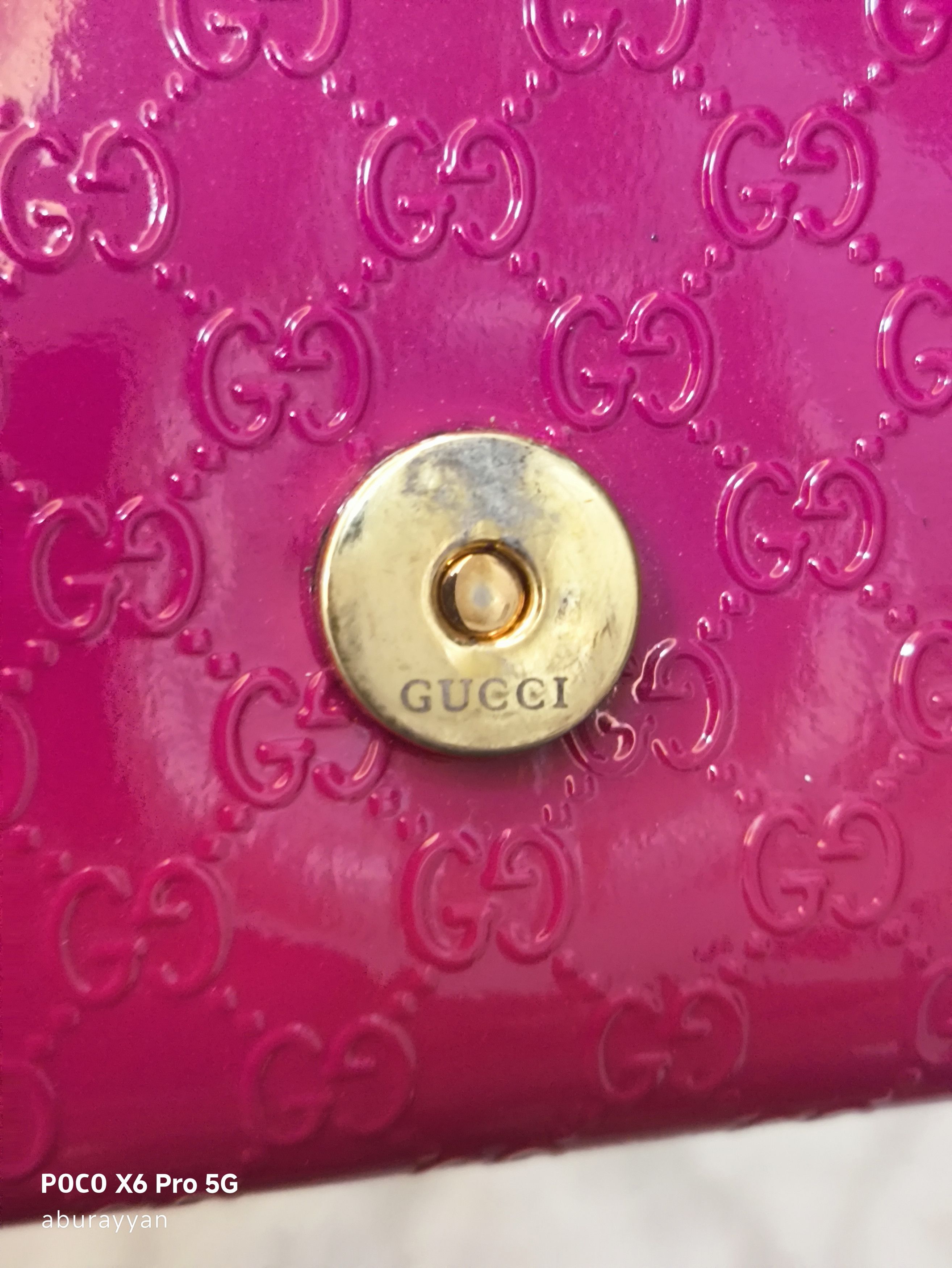 Gucci Gucci Micro Guccissima Pink Patent Leather Clutch Bag Size ONE SIZE - 13 Thumbnail
