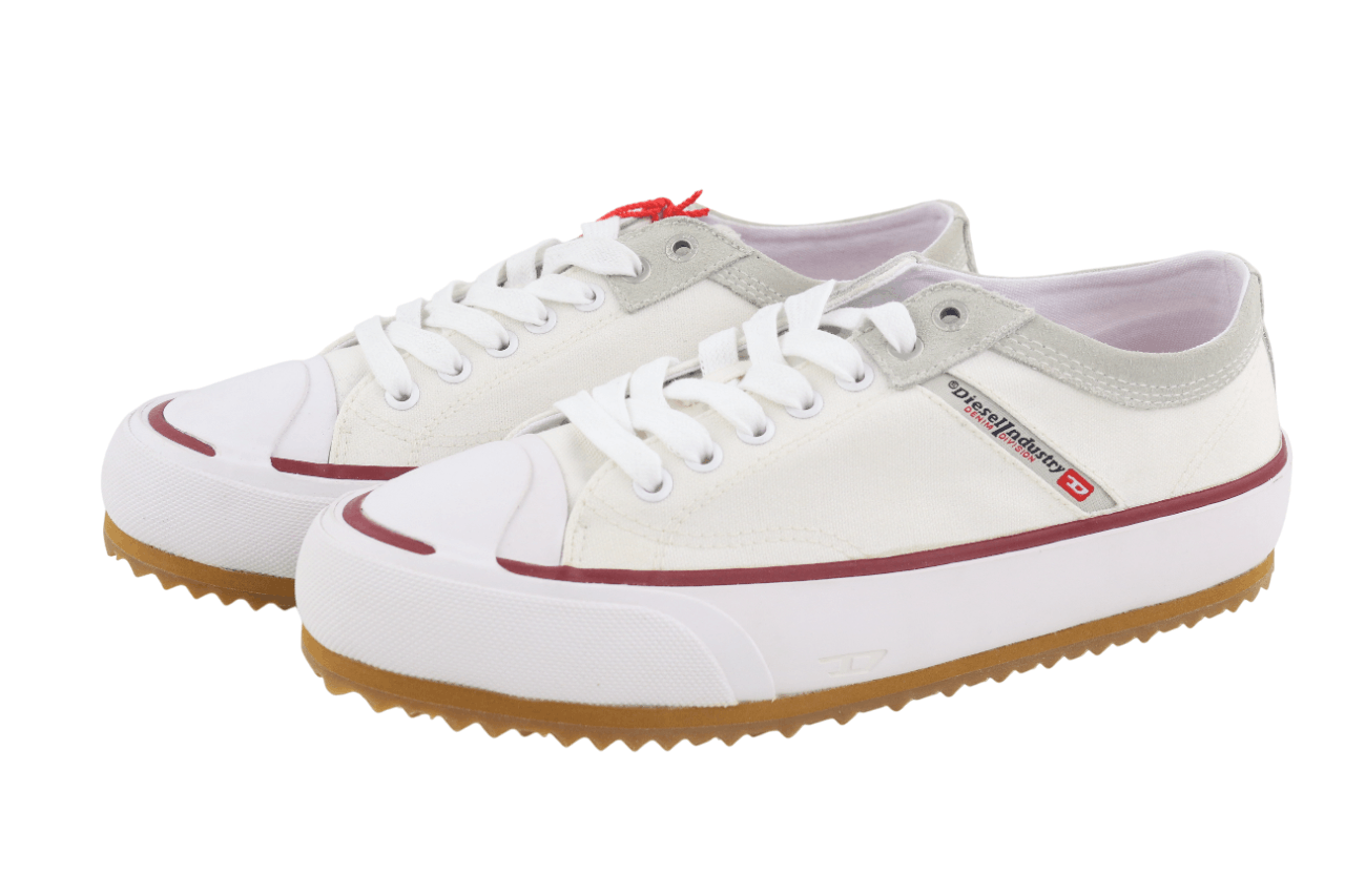 Diesel S-PRINCIPIA LOW EU42 White Lace Low Top Logo 40549 Size US 9 / EU 42 - 4 Thumbnail