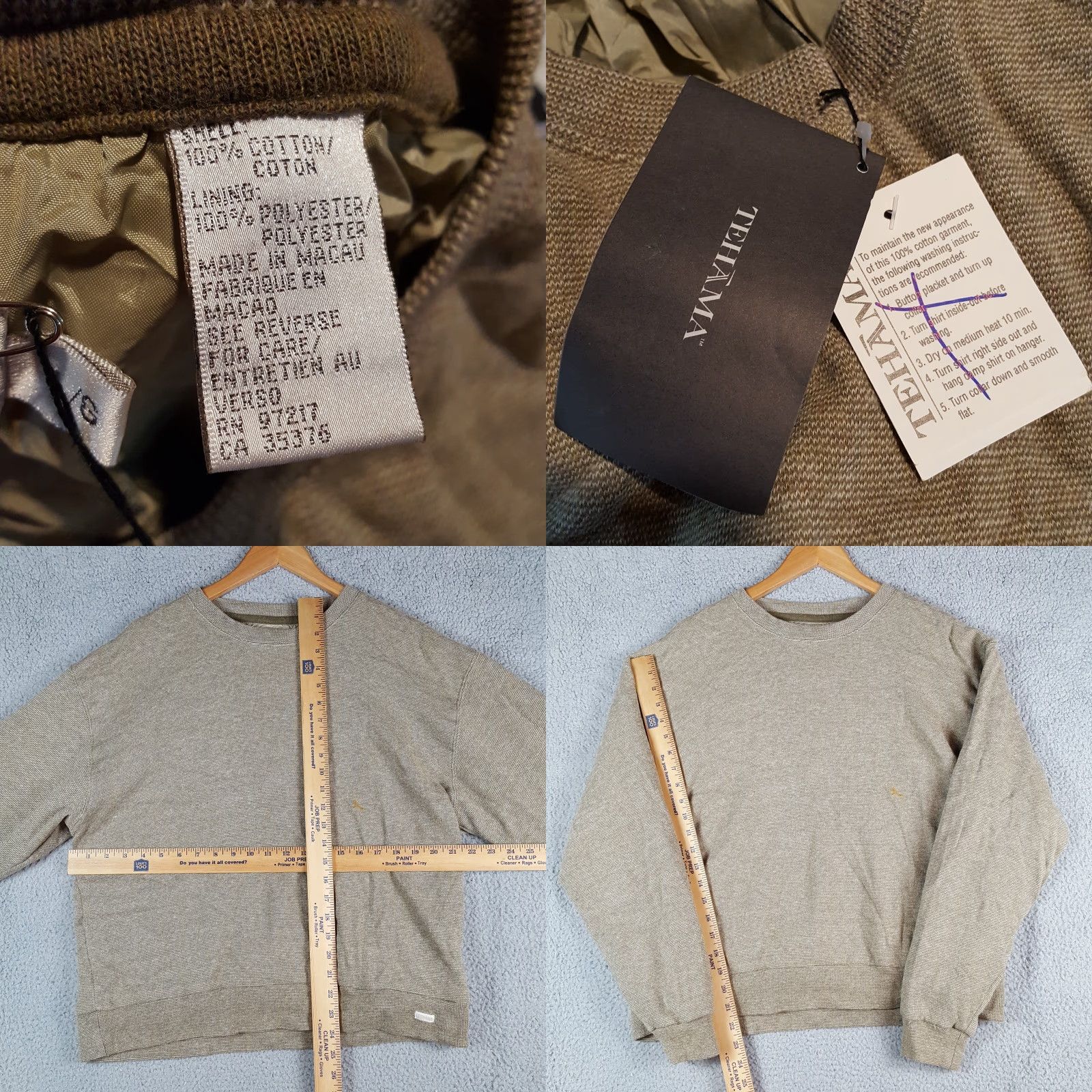 Vintage VINTAGE Tehama Beige Tight Knit Lined Preppy Sweater Men's Size L Golf Pullover Grampa Size US L / EU 52-54 / 3 - 8 Thumbnail