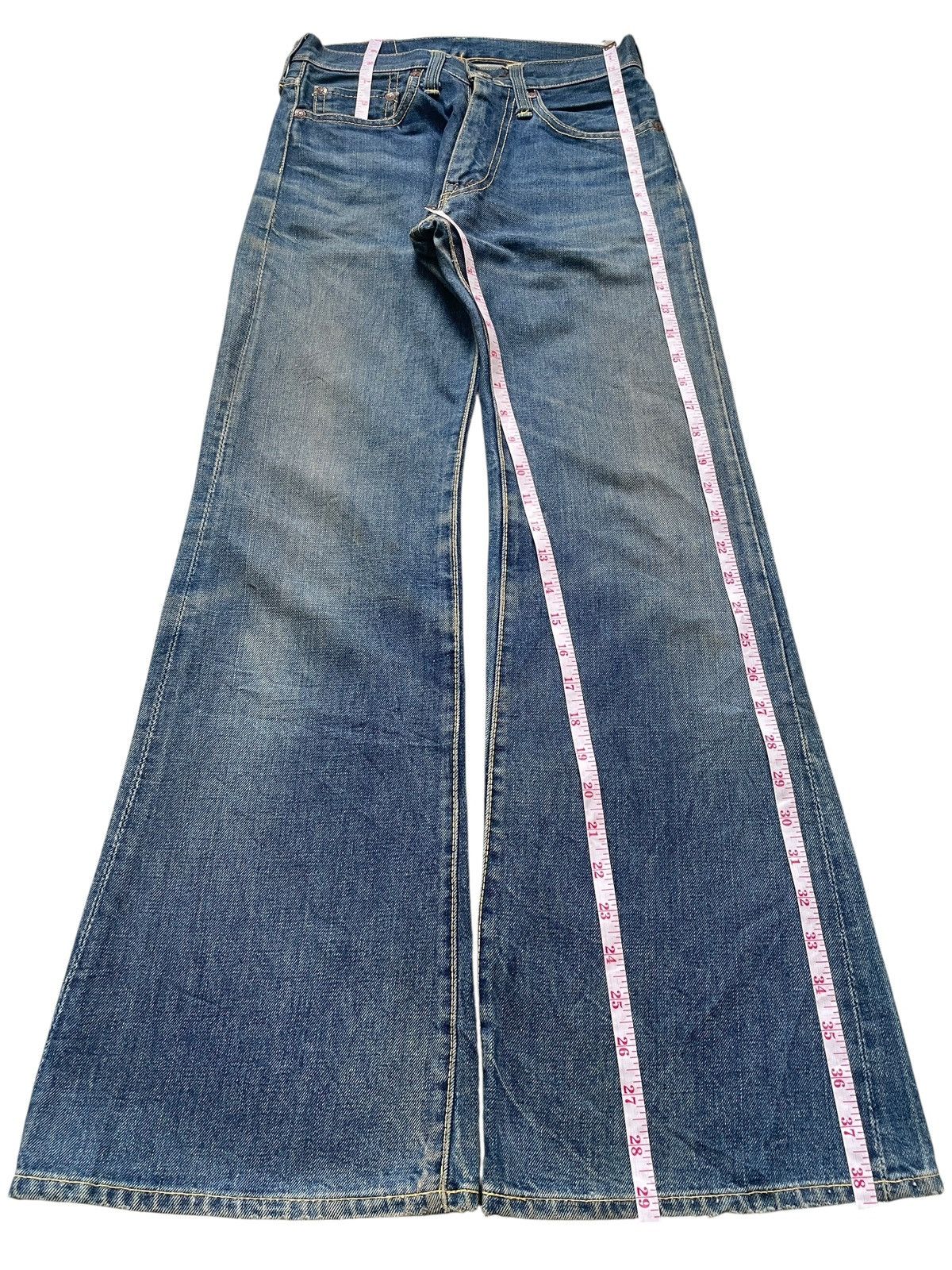 Japanese Brand Vintage Japanese Brand Mud Wash Flare Bell Bottom Jeans Size US 26 / EU 42 - 11 Thumbnail