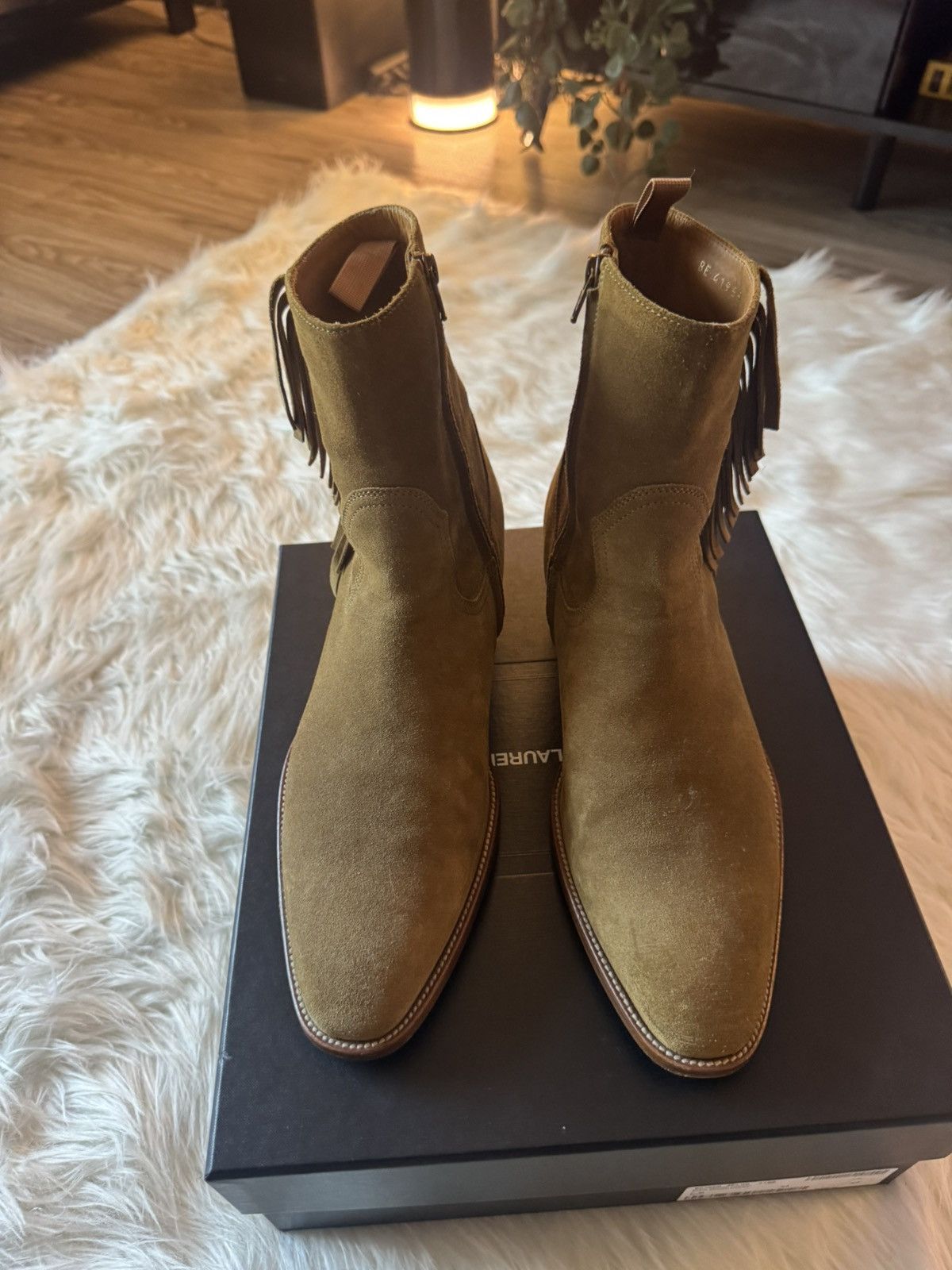 Saint Laurent Paris SAINT LAURENT PARIS SS16 WYATT FRINGE BOOTS Size US 11 / EU 44 - 5 Thumbnail