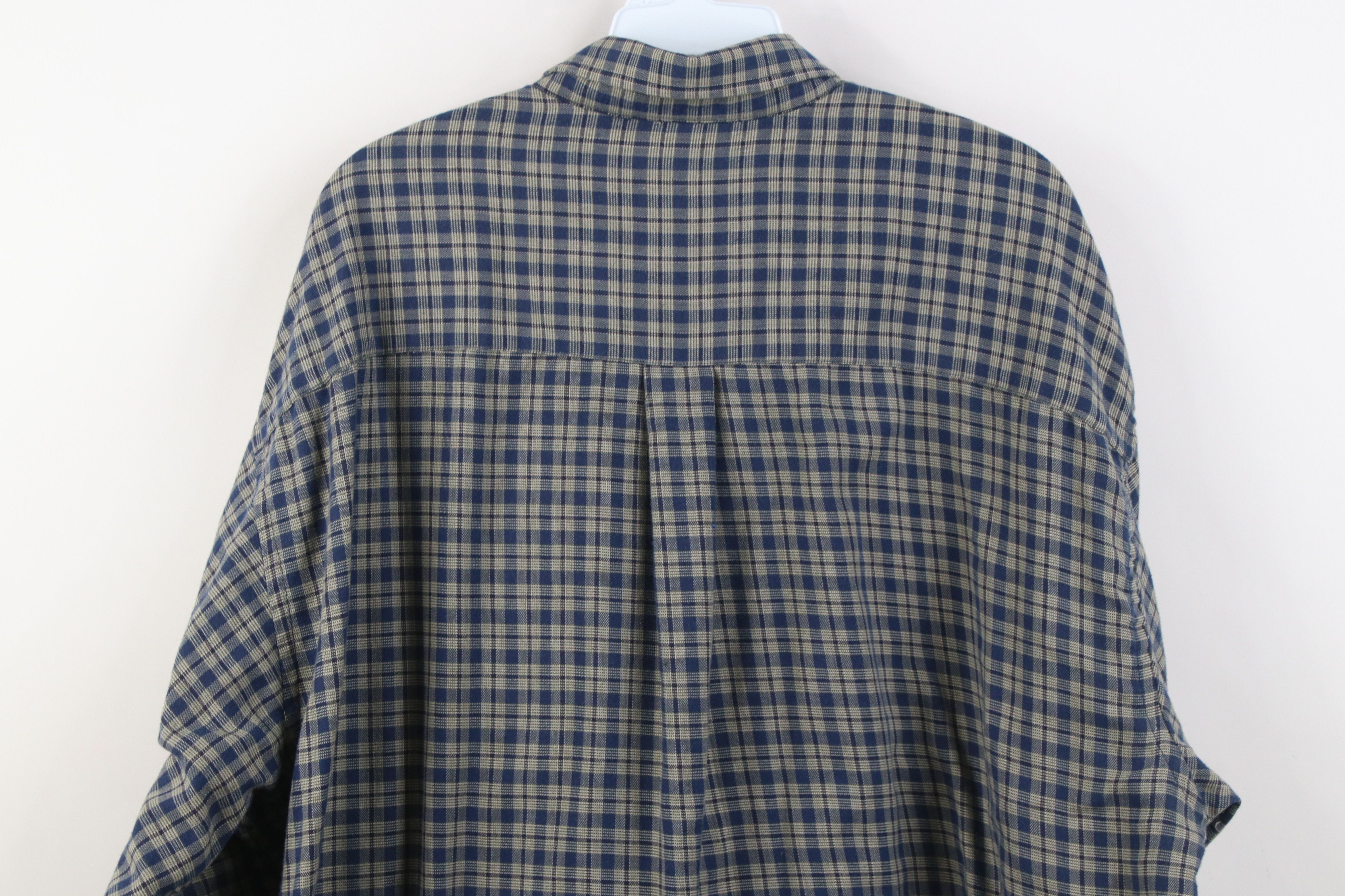 Vintage Vintage 90s Streetwear Collared Button Down Shirt Plaid Size US XL / EU 56 / 4 - 9 Thumbnail