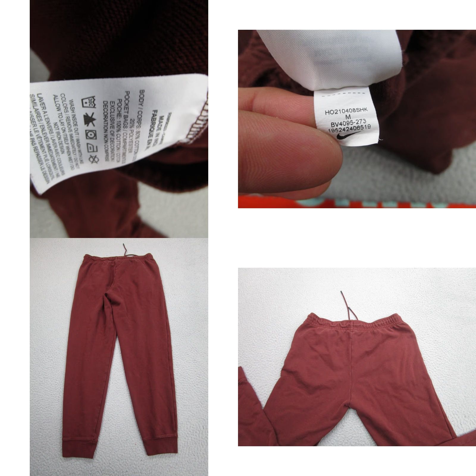 Nike Nike Sportswear Club Fleece Joggers Running Pants Brown Womens M Athleisure Size 32" / US 10 / IT 46 - 9 Thumbnail