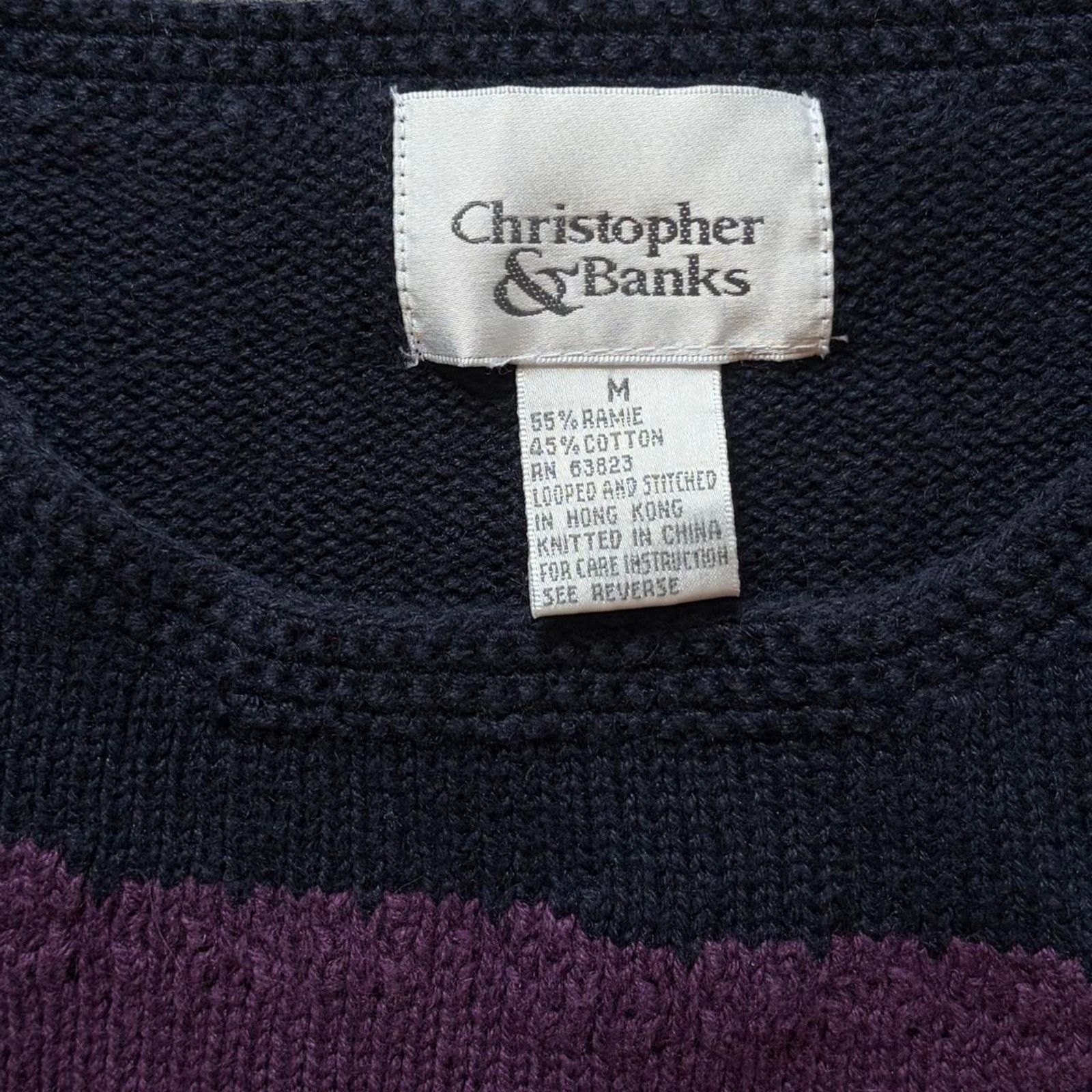 Other Vintage navy purple striped Size XS / US 0-2 / IT 36-38 - 3 Thumbnail