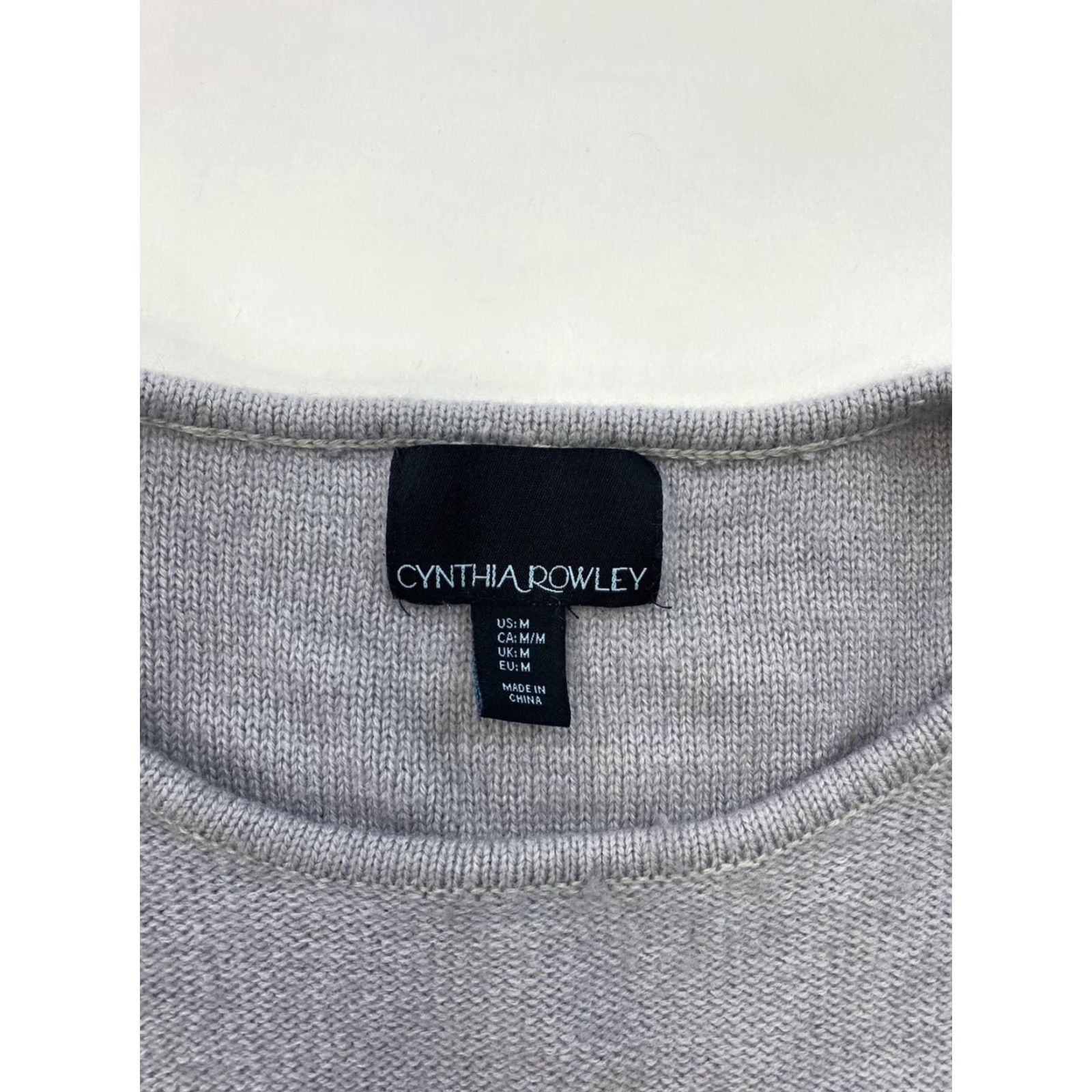 Cynthia Rowley Cynthia Rowley Sweater Women M Gray Wool Knit Pullover Size M / US 6-8 / IT 42-44 - 3 Thumbnail