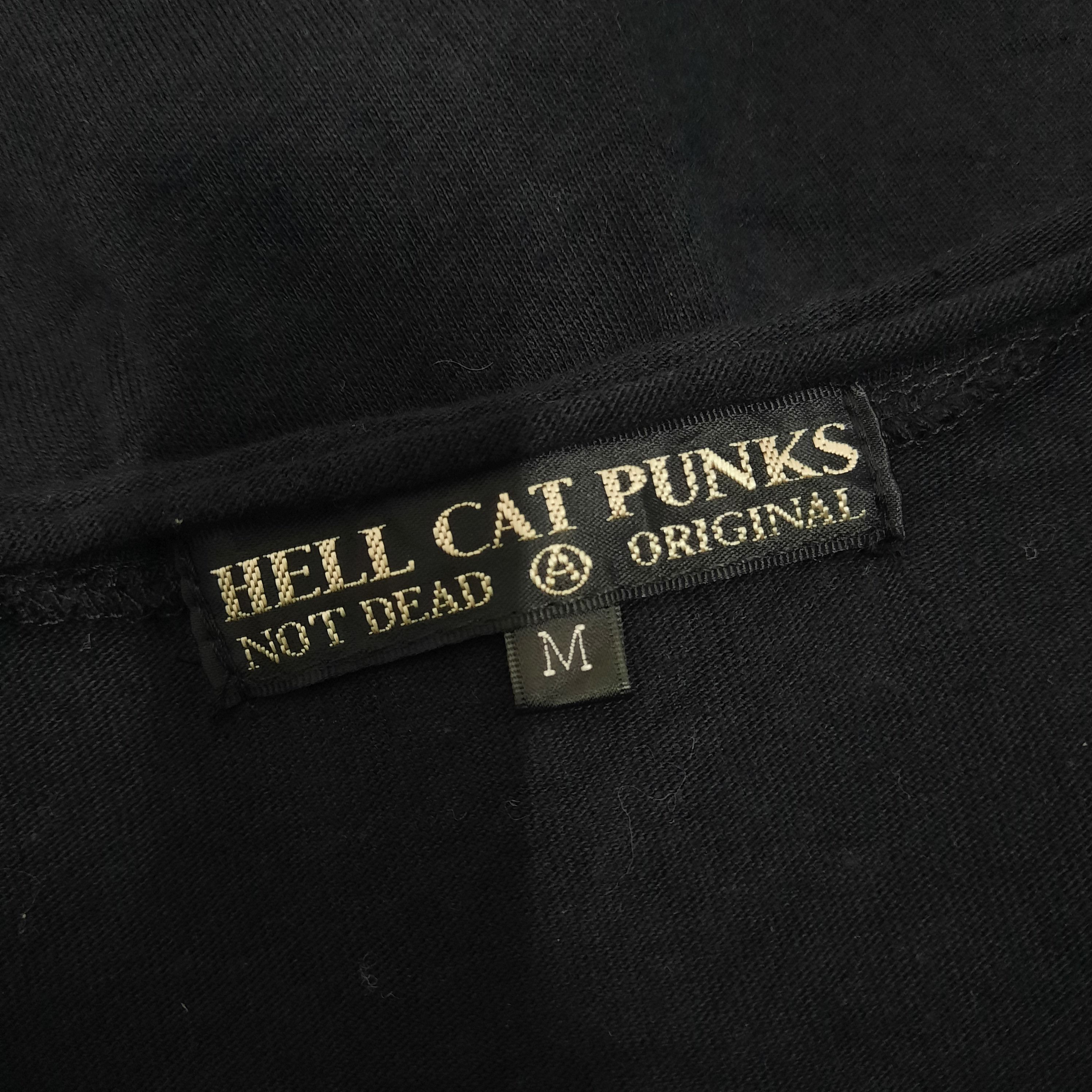 14th Addiction ☠️ Hell cat punks 'back to hell' punk rock gothic emo shirt Size M / US 6-8 / IT 42-44 - 8 Thumbnail
